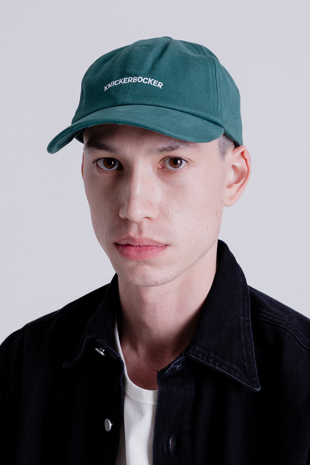 Knickerbocker Twill Logo Ball Cap in Knickerbocker Green