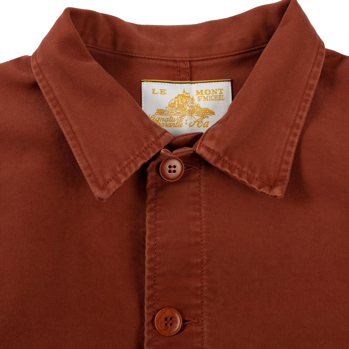 le mont st michel genuine work jacket brick
