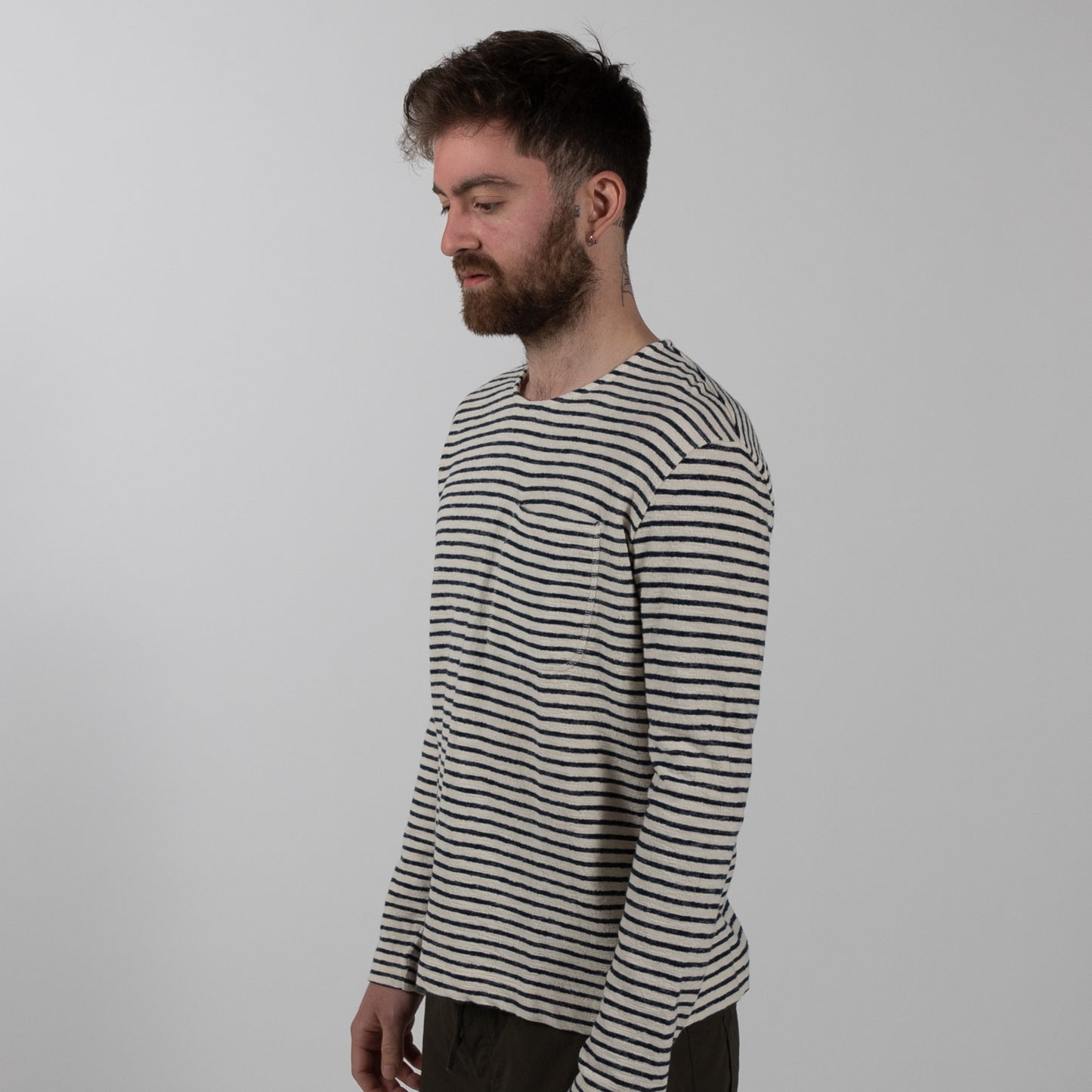 Striped Organic Cotton Long Sleeve - Wallace Mercantile Shop