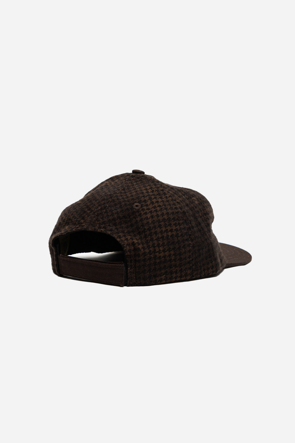 lite-year-cotton-flannel-houndstooth-6-panel-cap-brown