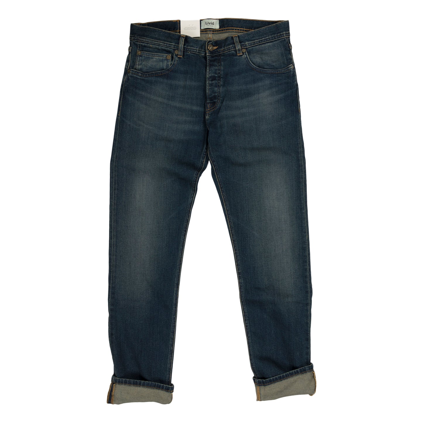 livid edvard skinny selvedge worn indigo