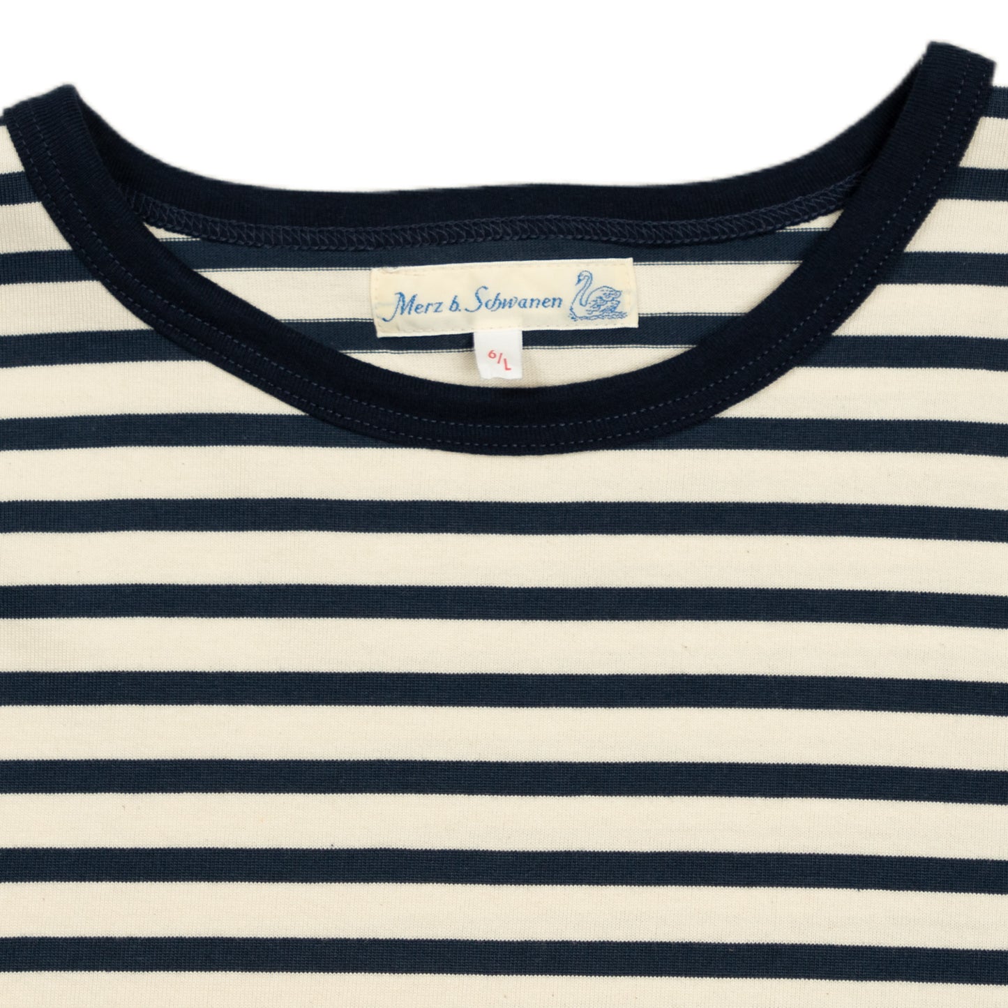 2M15 Crewneck Tee Striped Short Sleeve - Nature/Ink - Wallace Mercantile Shop