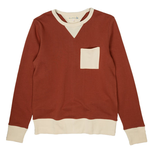 Merz b. Schwanen 346P Pocket Sweatshirt in Nature and Copper