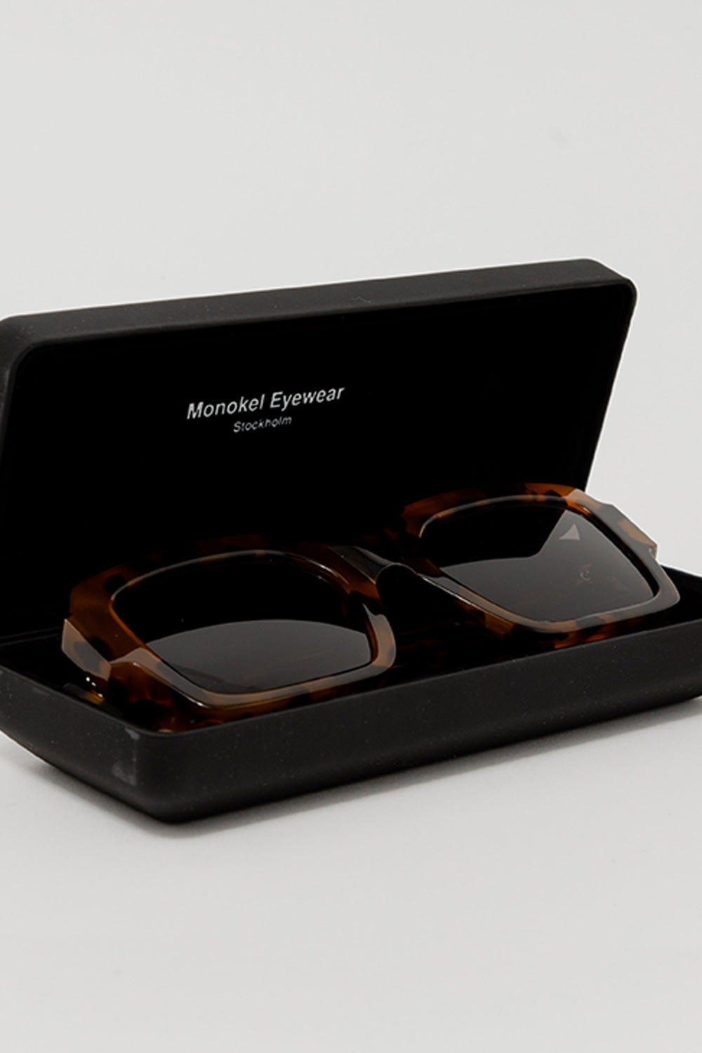 Monokel Apollo Sunglasses in Havana with Grey Solid Lens