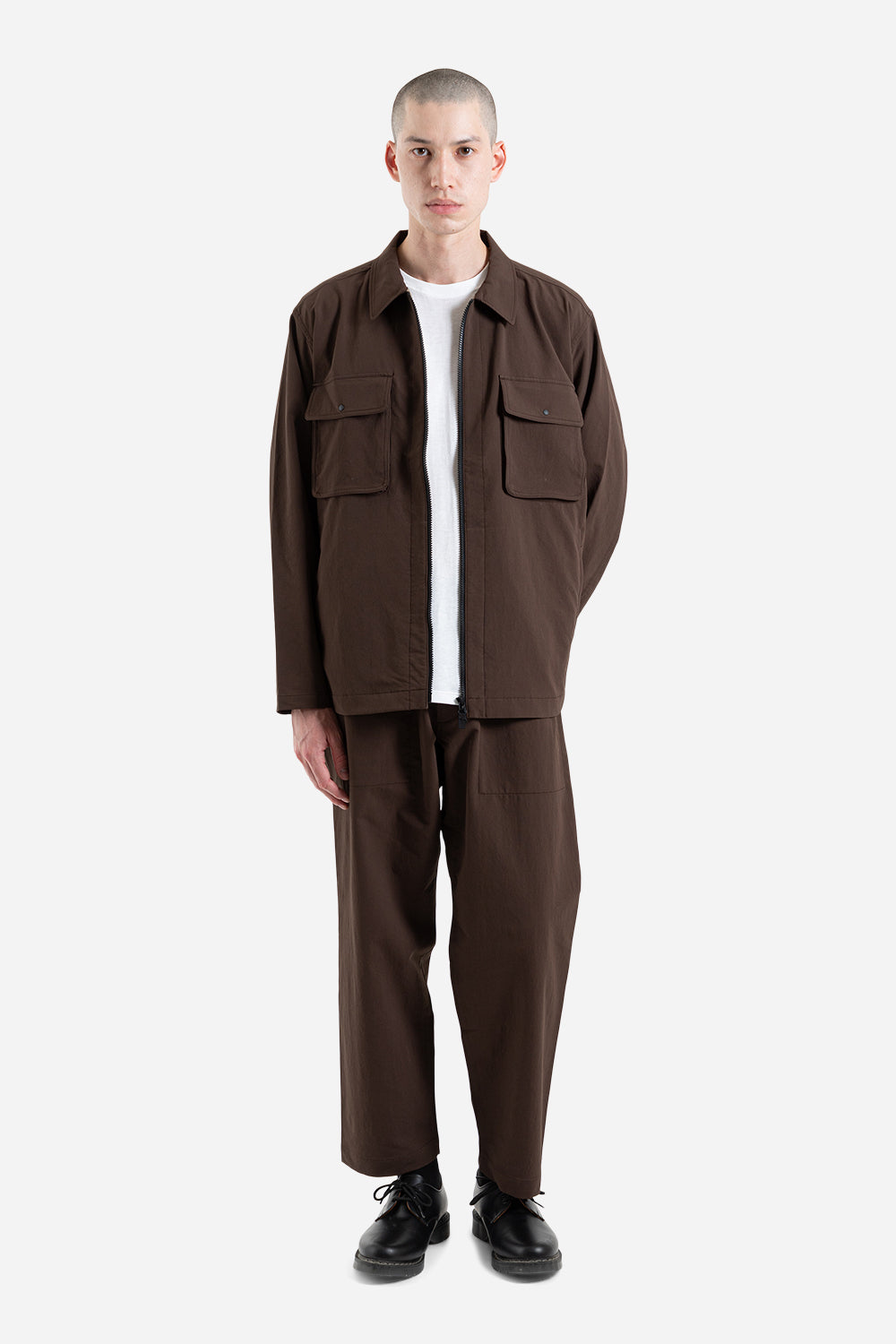 Nanamica Alphadry Shirt Jacket in Brown