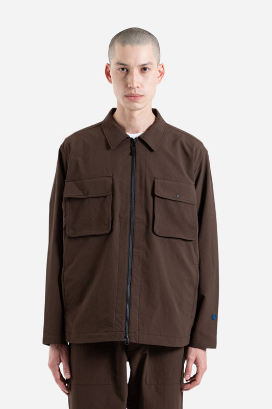 Nanamica Alphadry Shirt Jacket in Brown