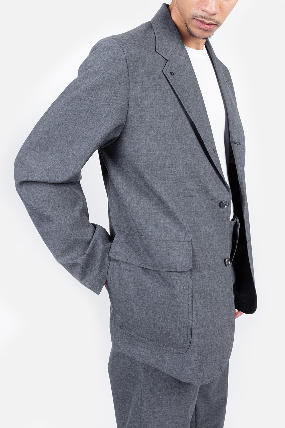 Nanamica Club Jacket in Heather Grey