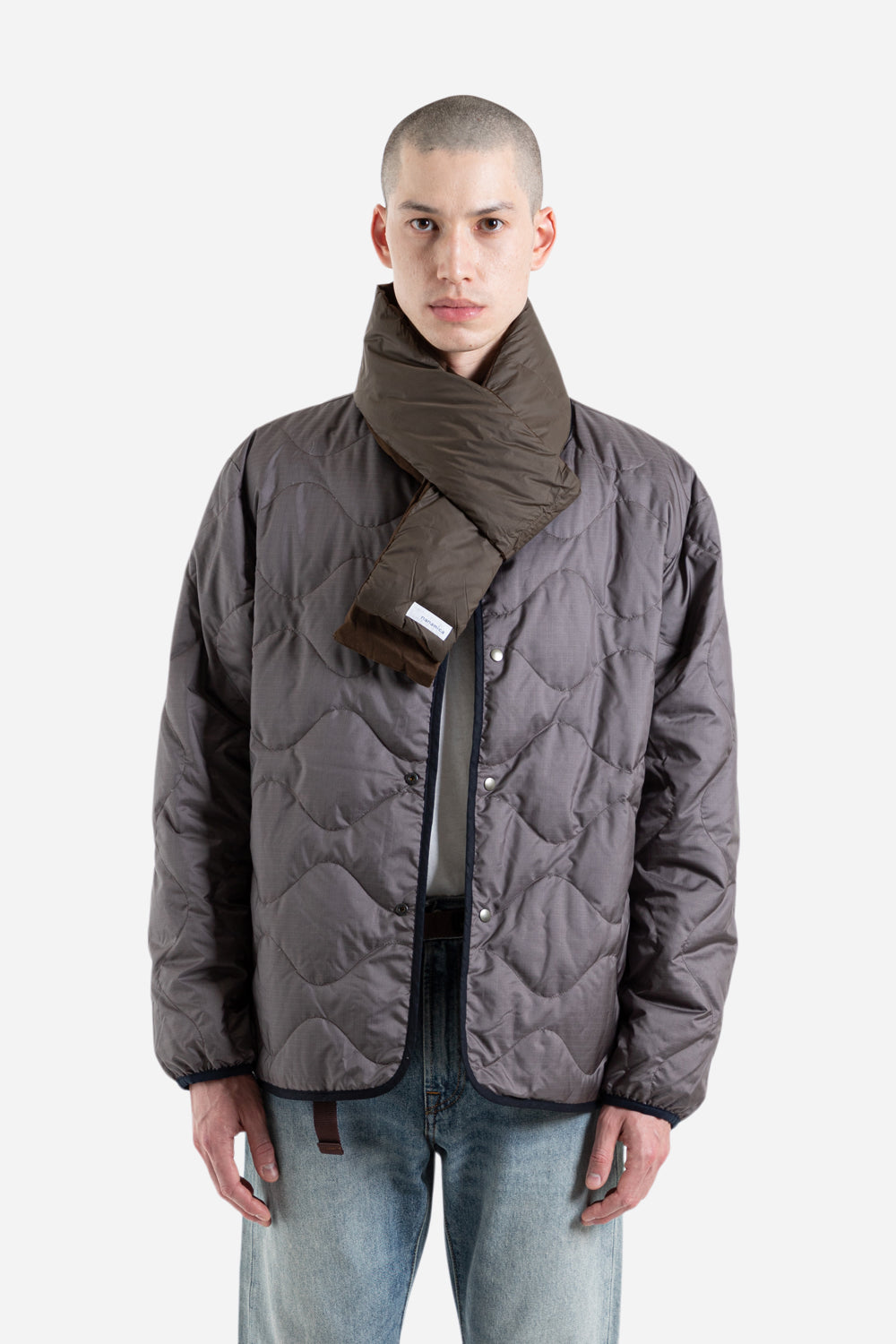 Nanamica Down Muffler in Brown