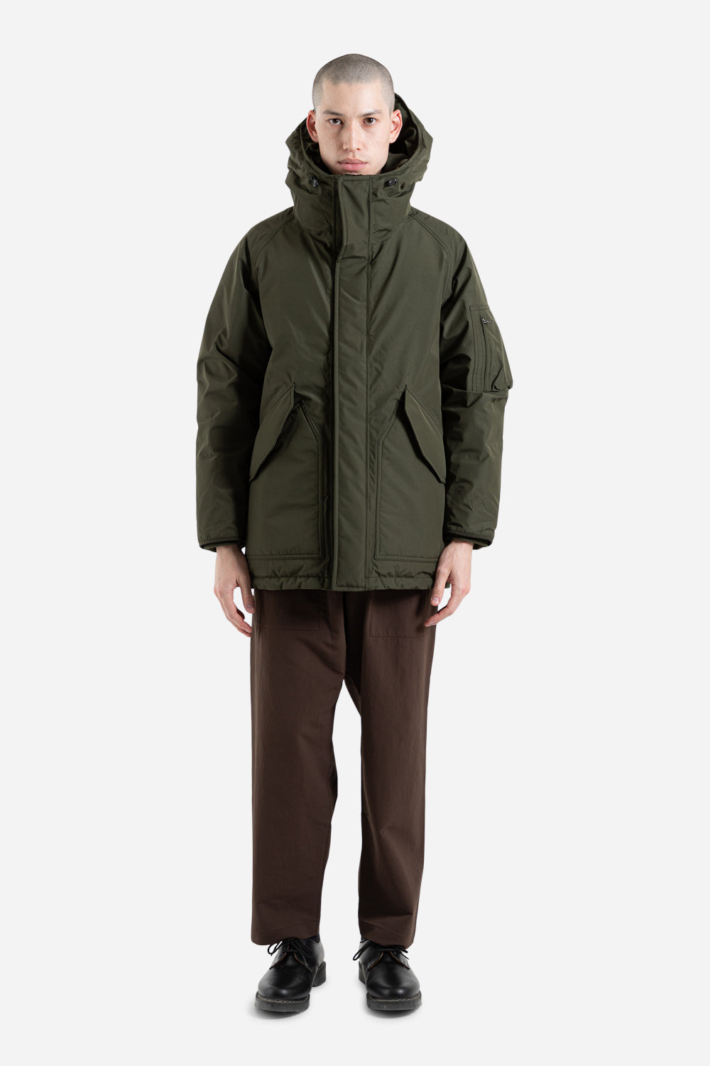 Nanamica Gore-Tex Down Coat in Green