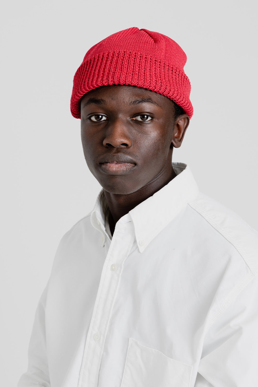 nanamica-watch-cap-red-front