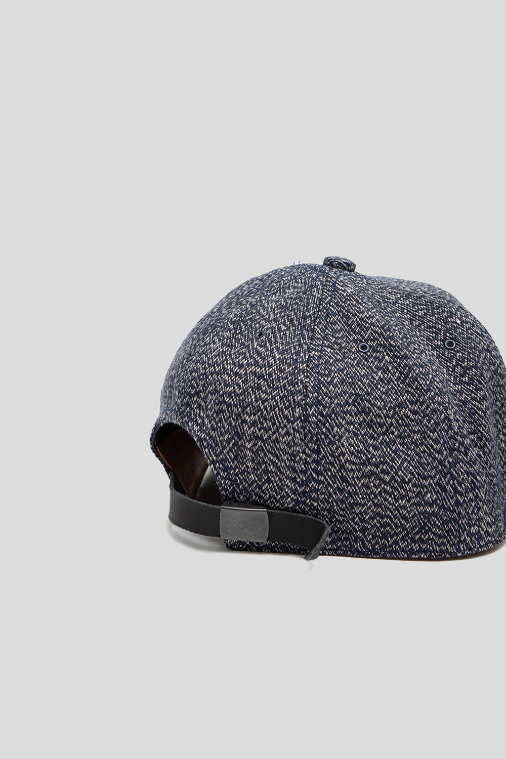 Poten Linen Dyed Cap in Navy