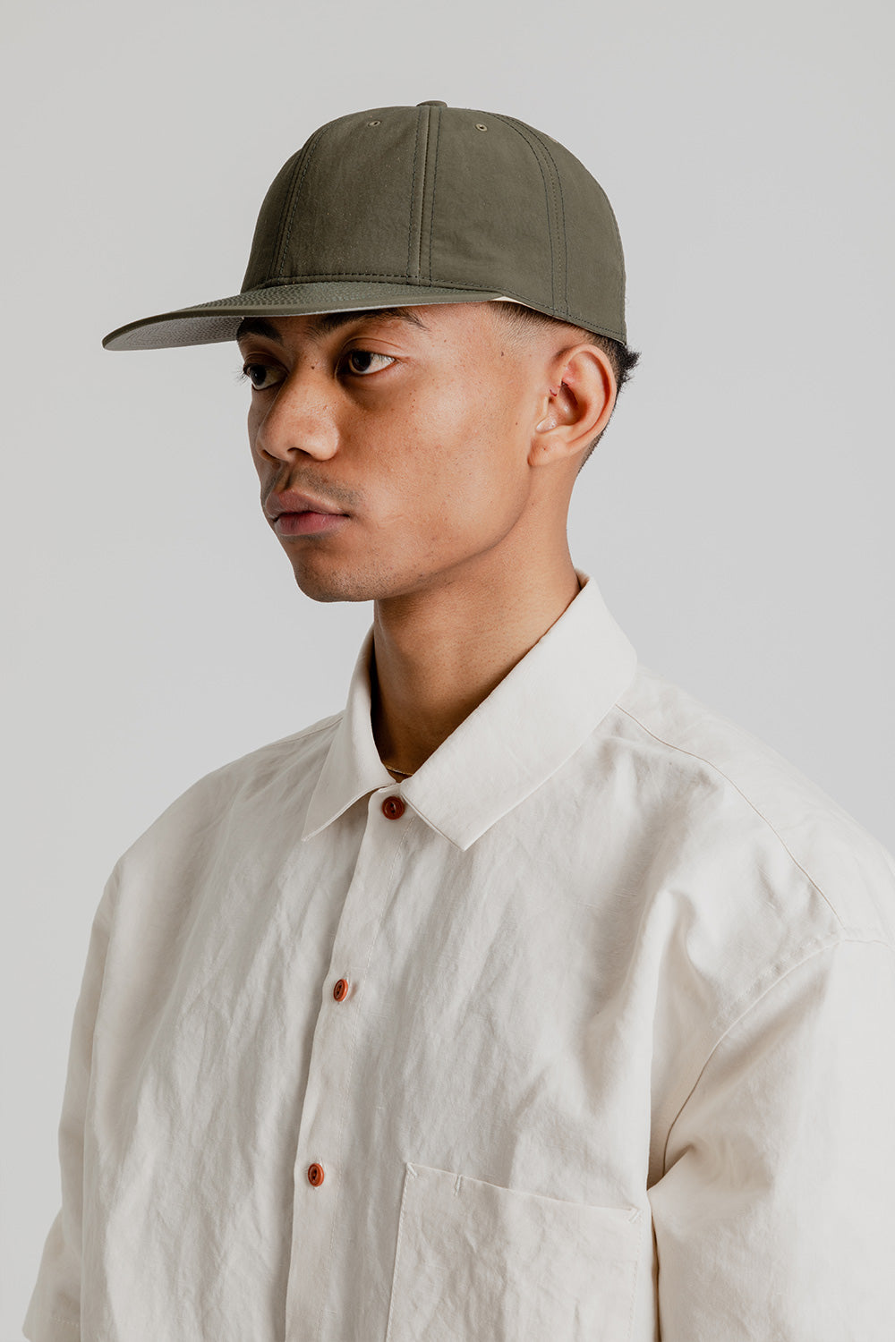 Poten Nylon Cap in Olive