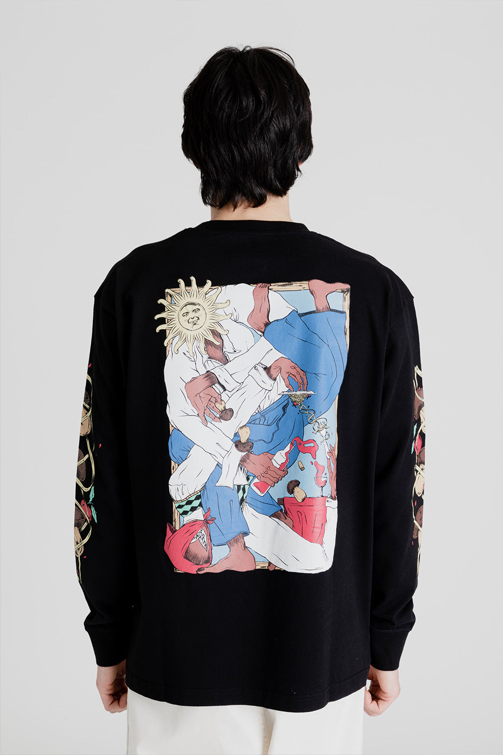Reception S.C. LS Tee Montalbino in Black