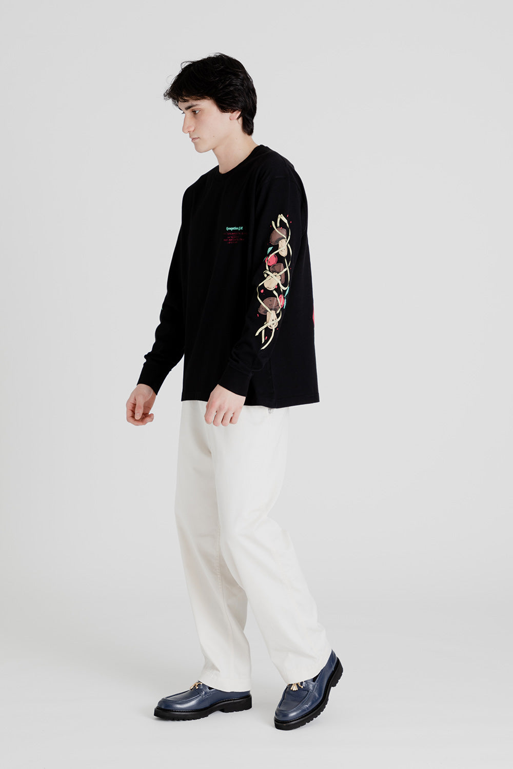 Reception S.C. LS Tee Montalbino in Black