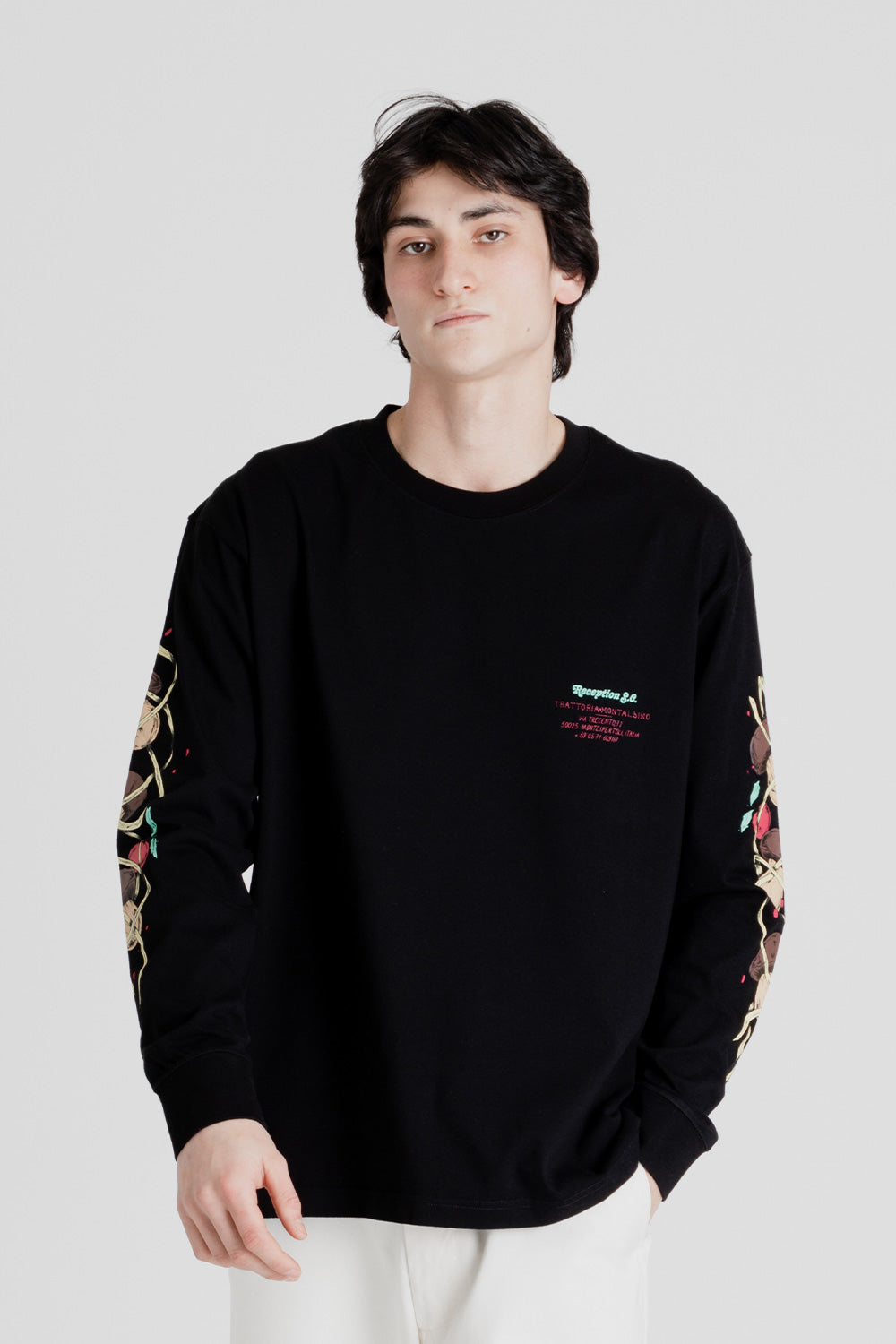 Reception S.C. LS Tee Montalbino in Black