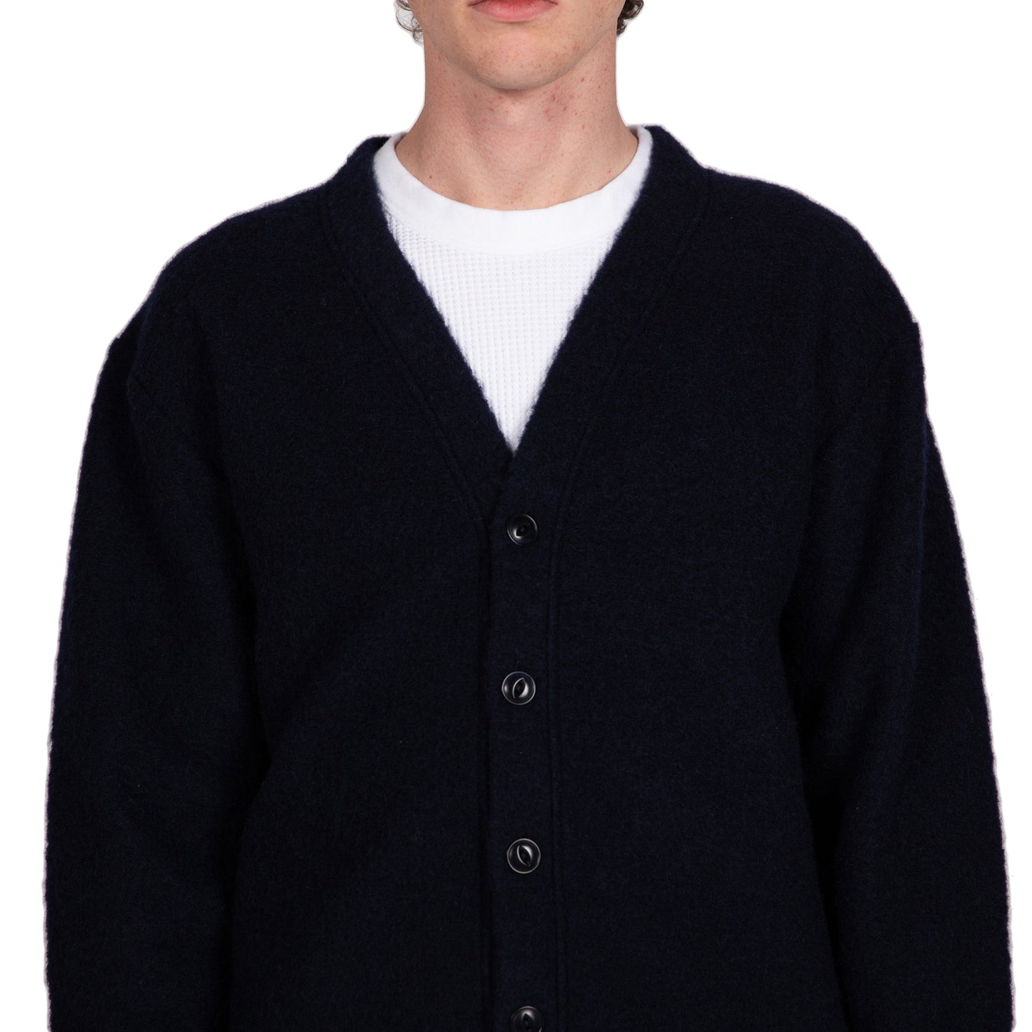 Reception SC Wool Mix Cardigan Navy