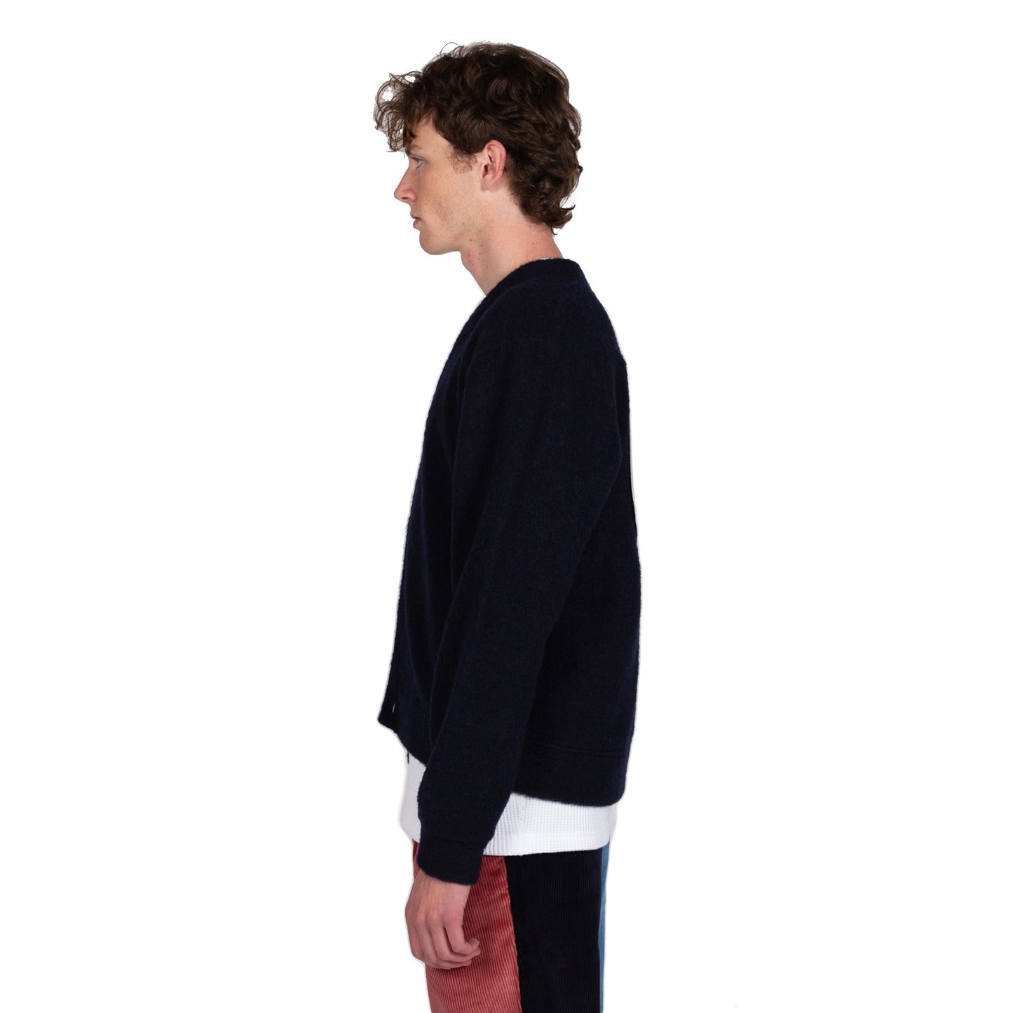 Reception SC Wool Mix Cardigan Navy