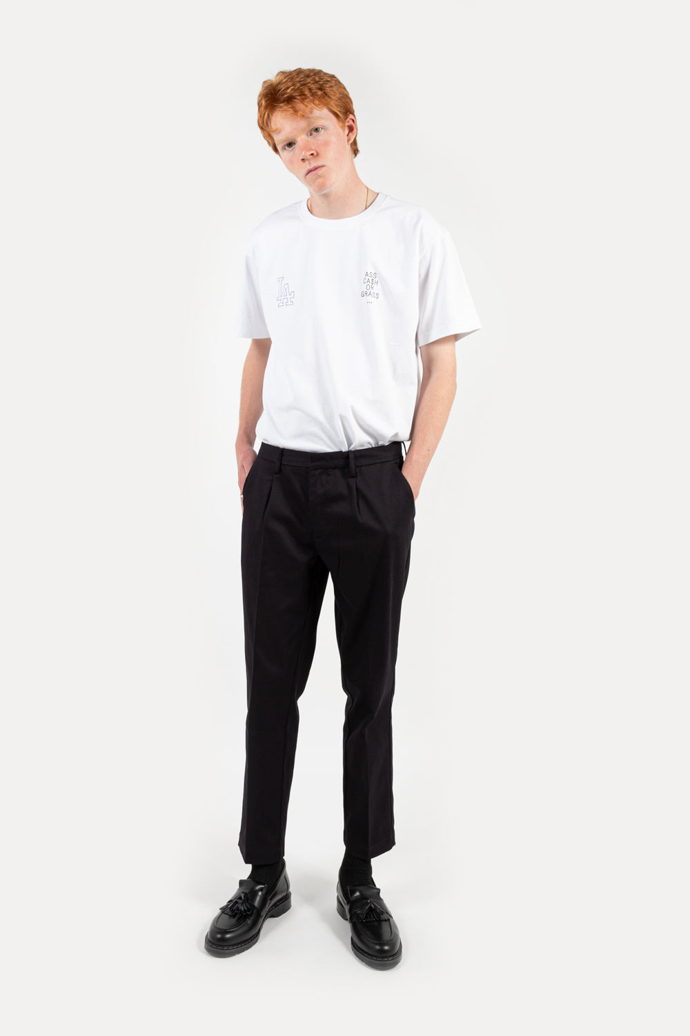 reception club pant in dark navy