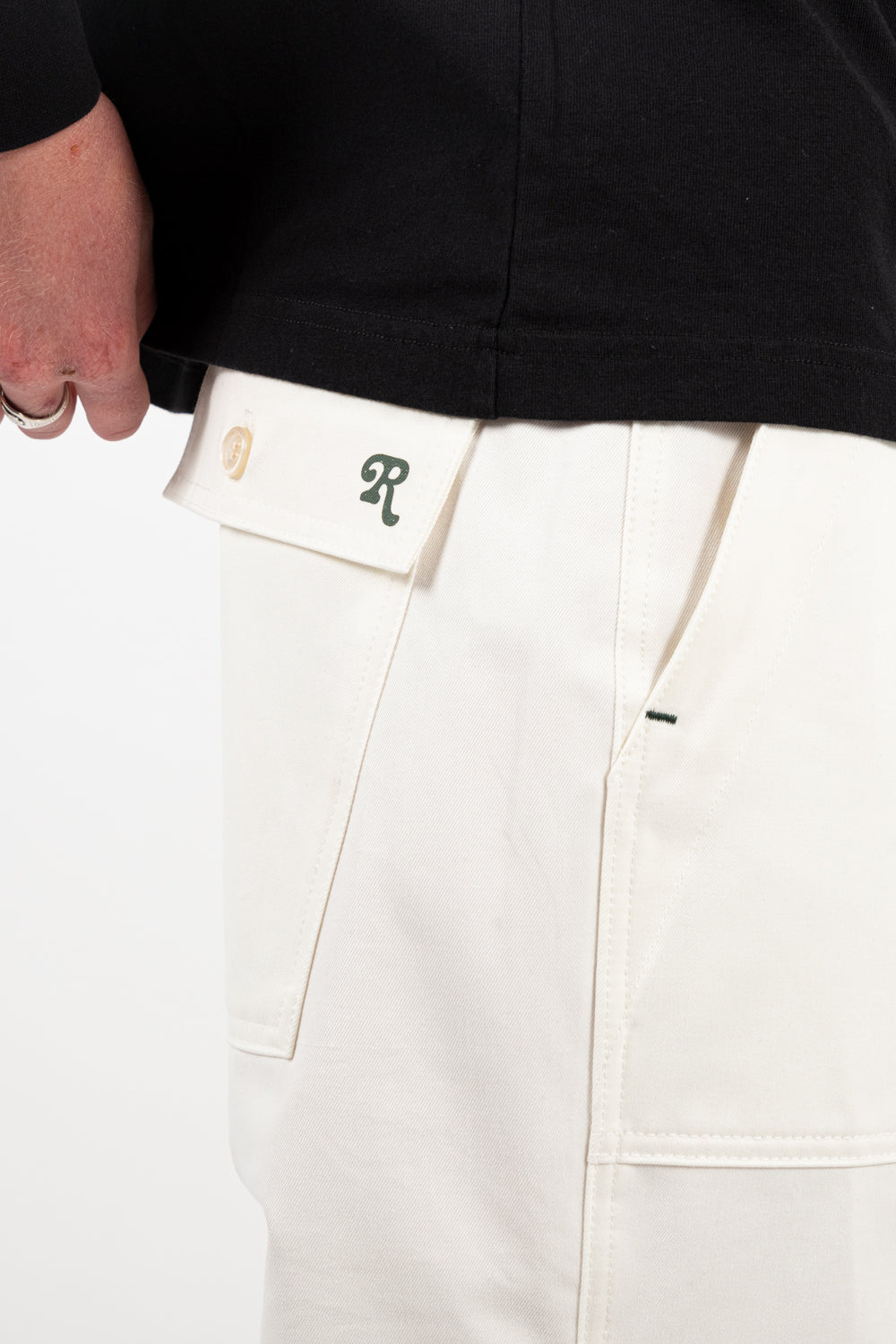 reception fatigue pant in ecru