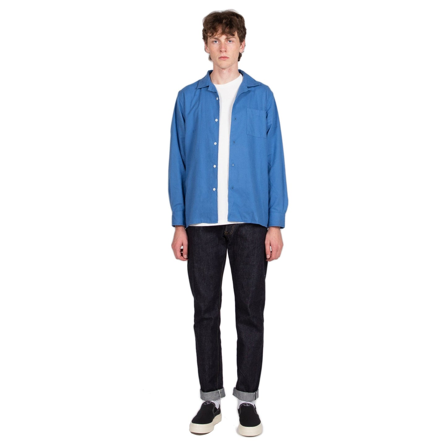 Reception SC Bowling Shirt Soul Education Milky Blue