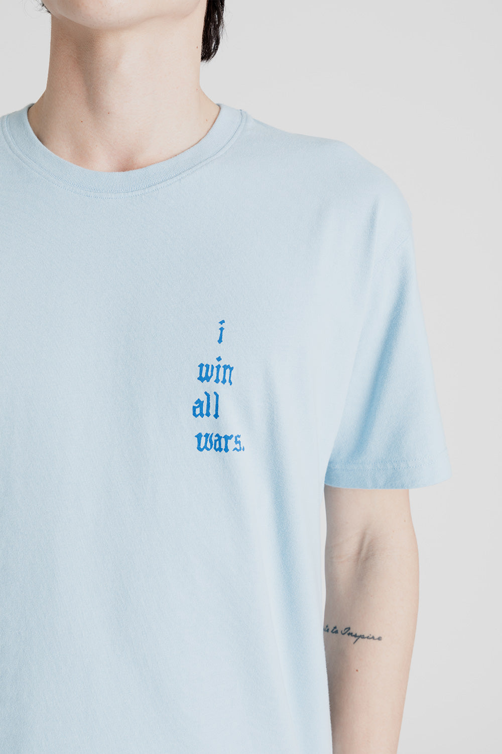 Reception Clothing SS Tee War in Powder Blue