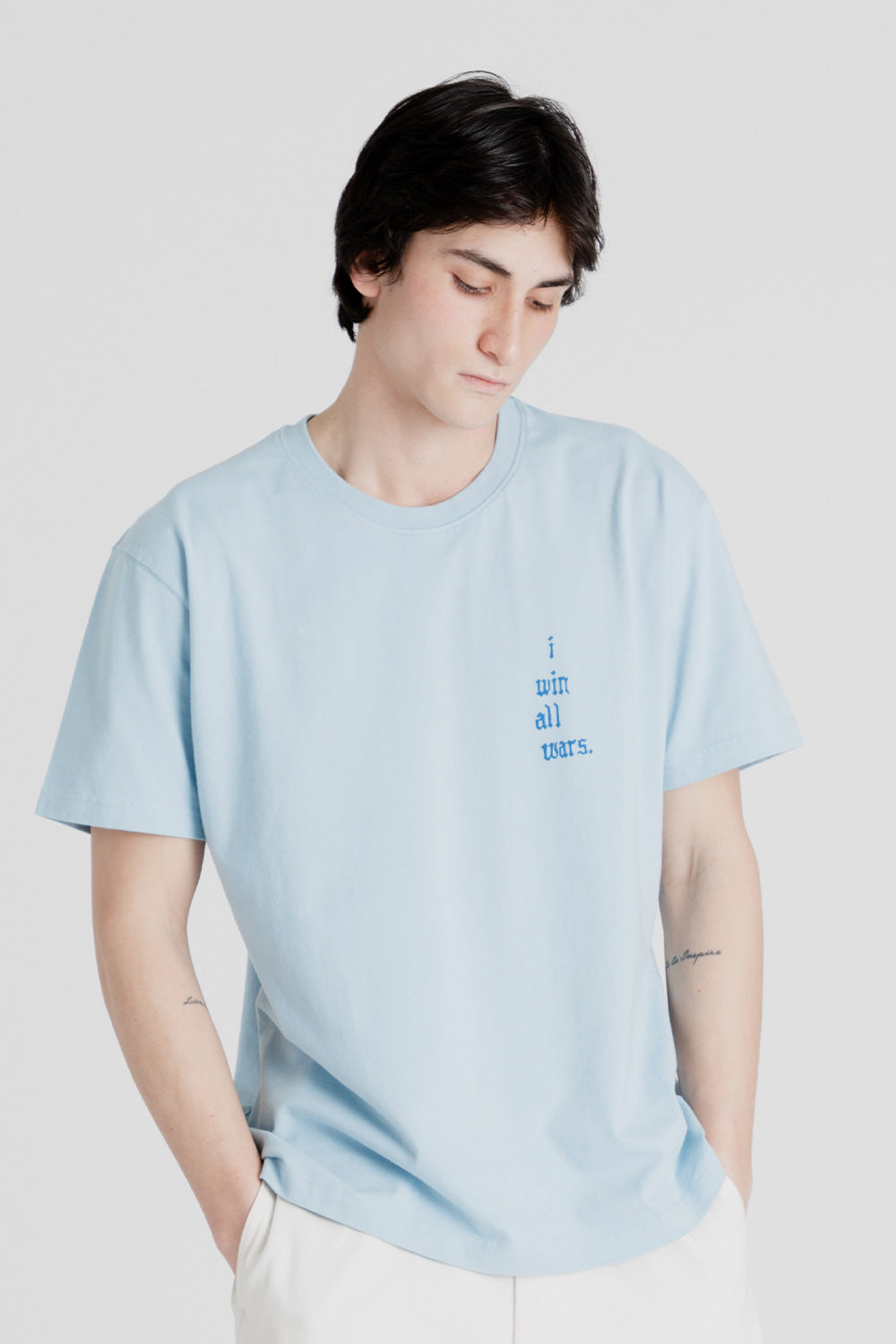Reception Clothing SS Tee War in Powder Blue