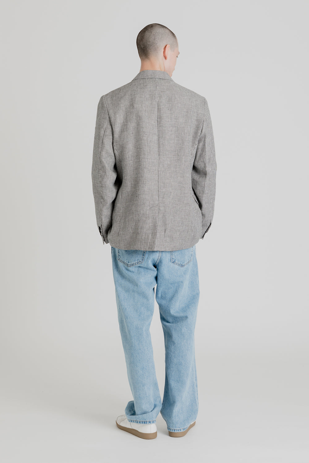 Schnayderman's Soft Tailored Blazer Pepita in Black/White