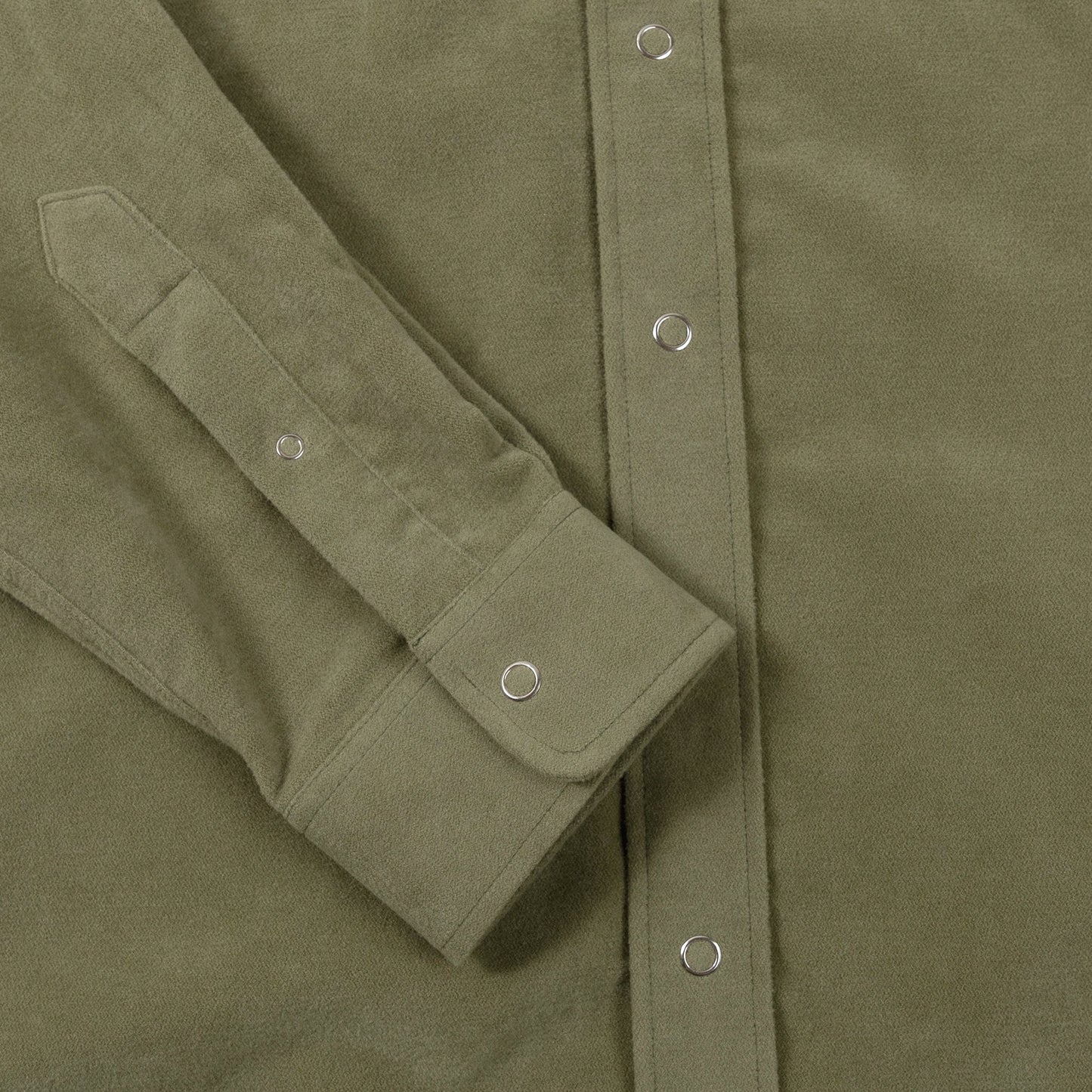 schnaydermans moleskin button down shirt olive