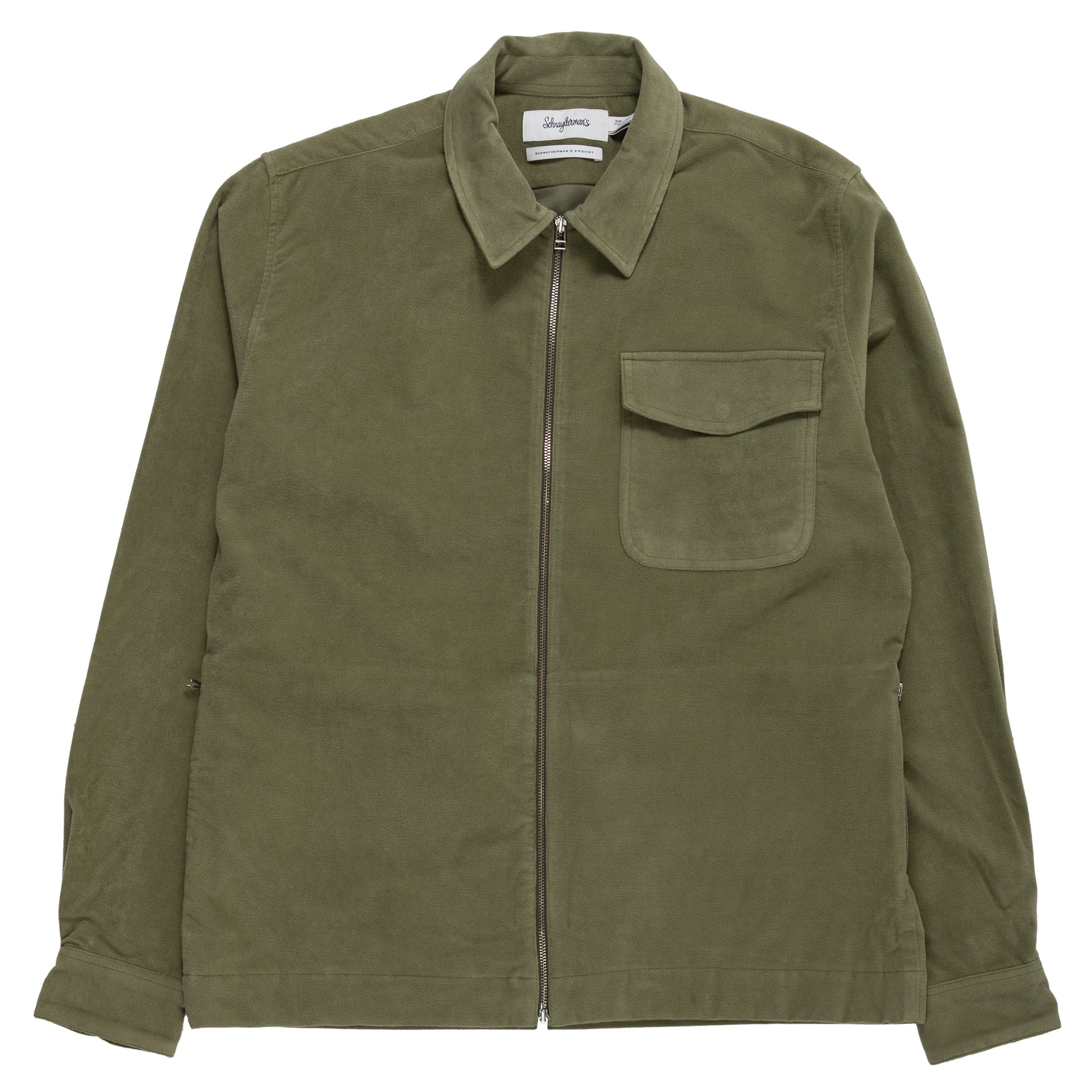 Schnaydermans moleskin deals zip shirt