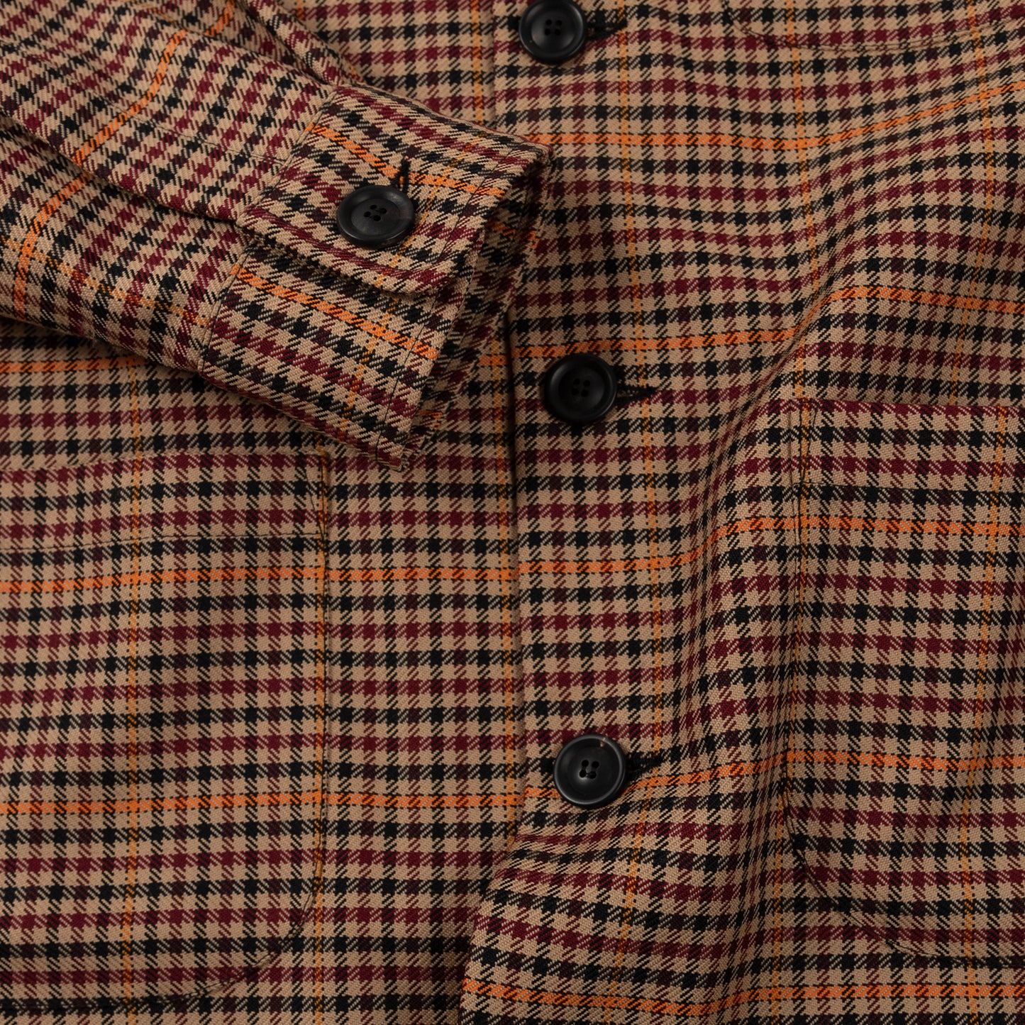 Schnaydermans Overshirt Notch Overcheck Button Up Cuff