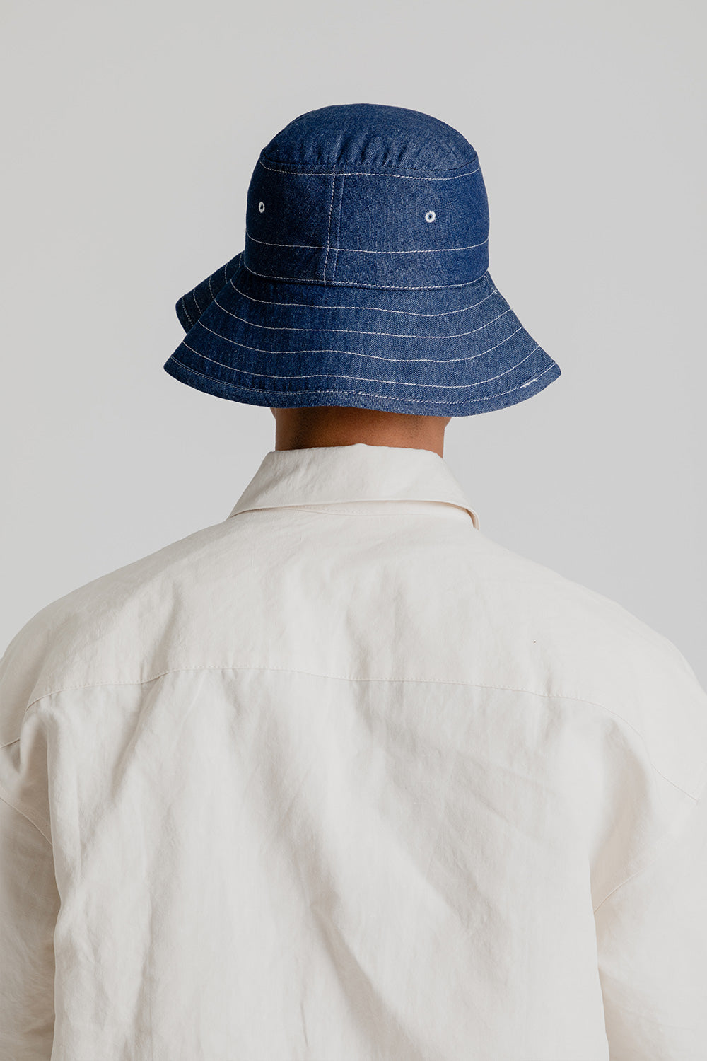 S.K. Manor Hill Bucket Hat in Indigo