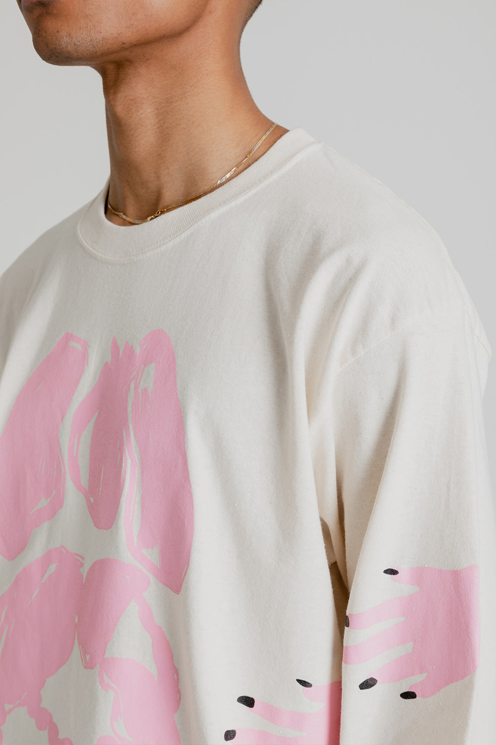 S.K. Manor Hill LS Food of the Gods T-Shirt in Natural