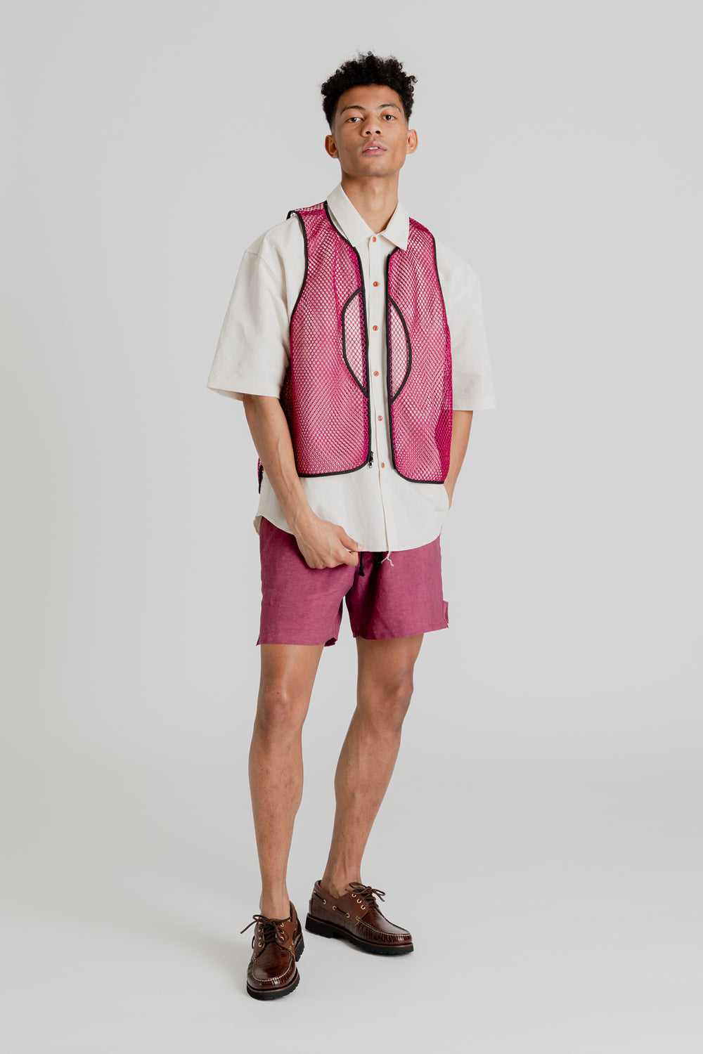 S.K. Manor Hill Snare Vest in Magenta