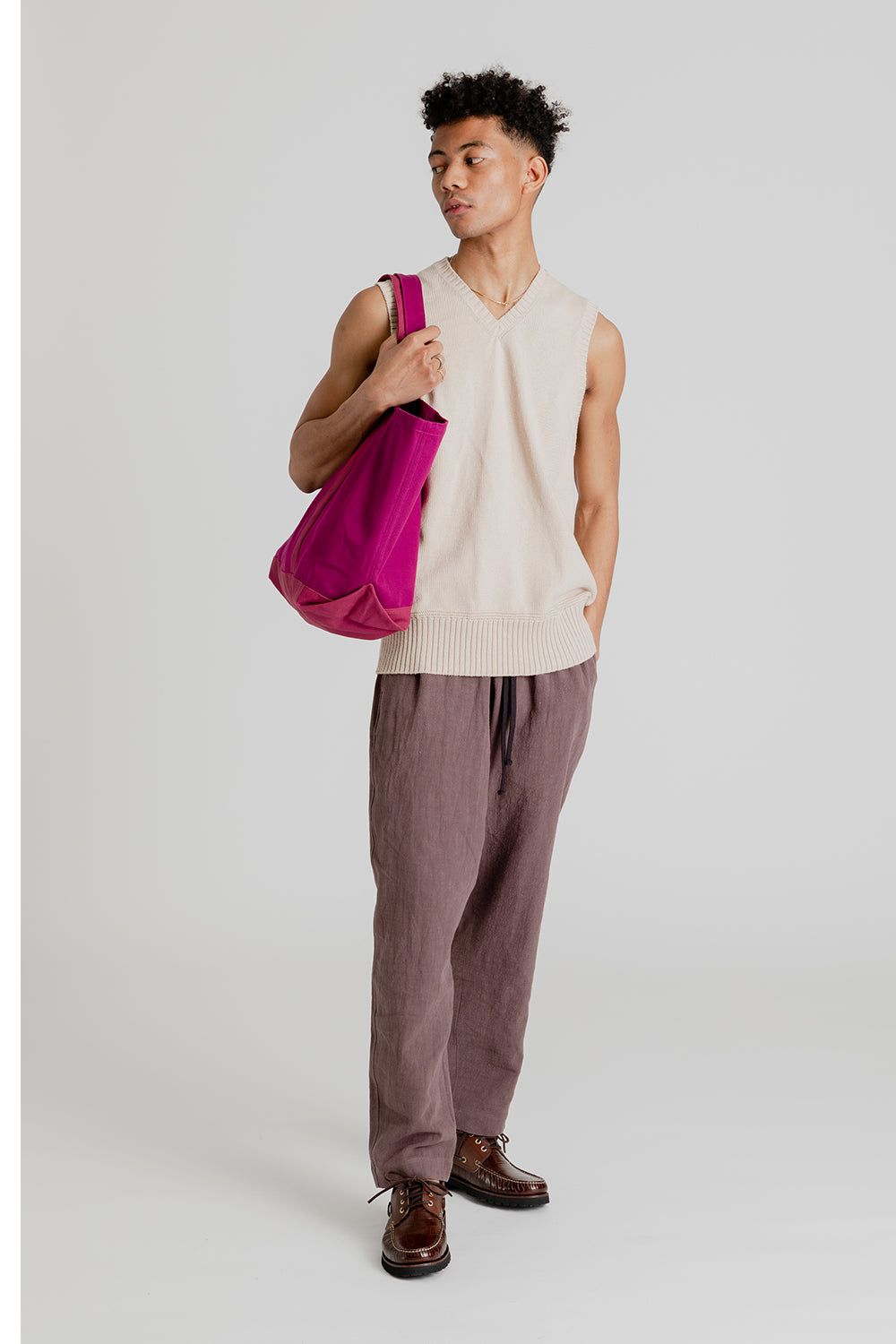 S.K. Manor Hill Tote Bag in Magenta