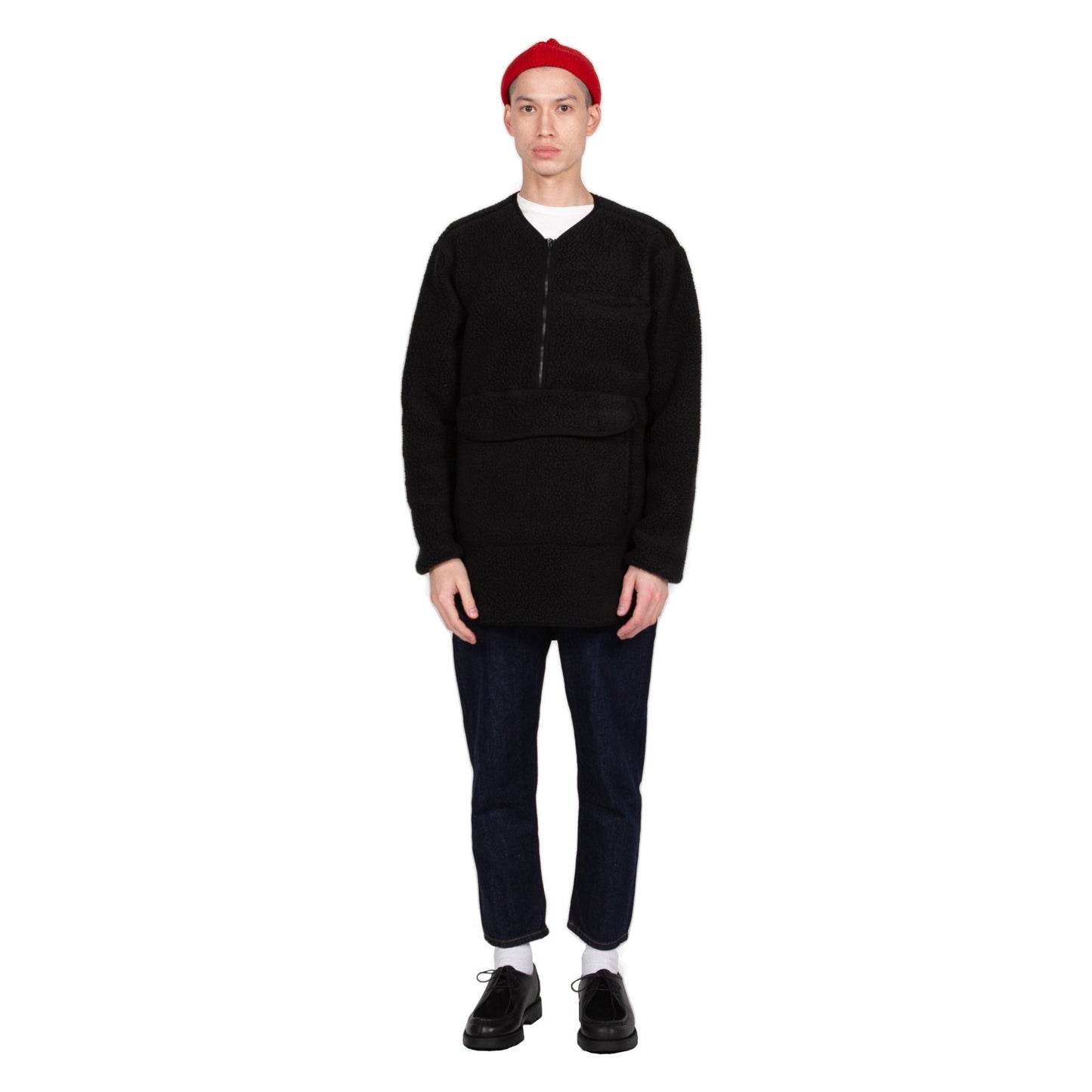 Snow Peak Classic Fleece Pullover in Black