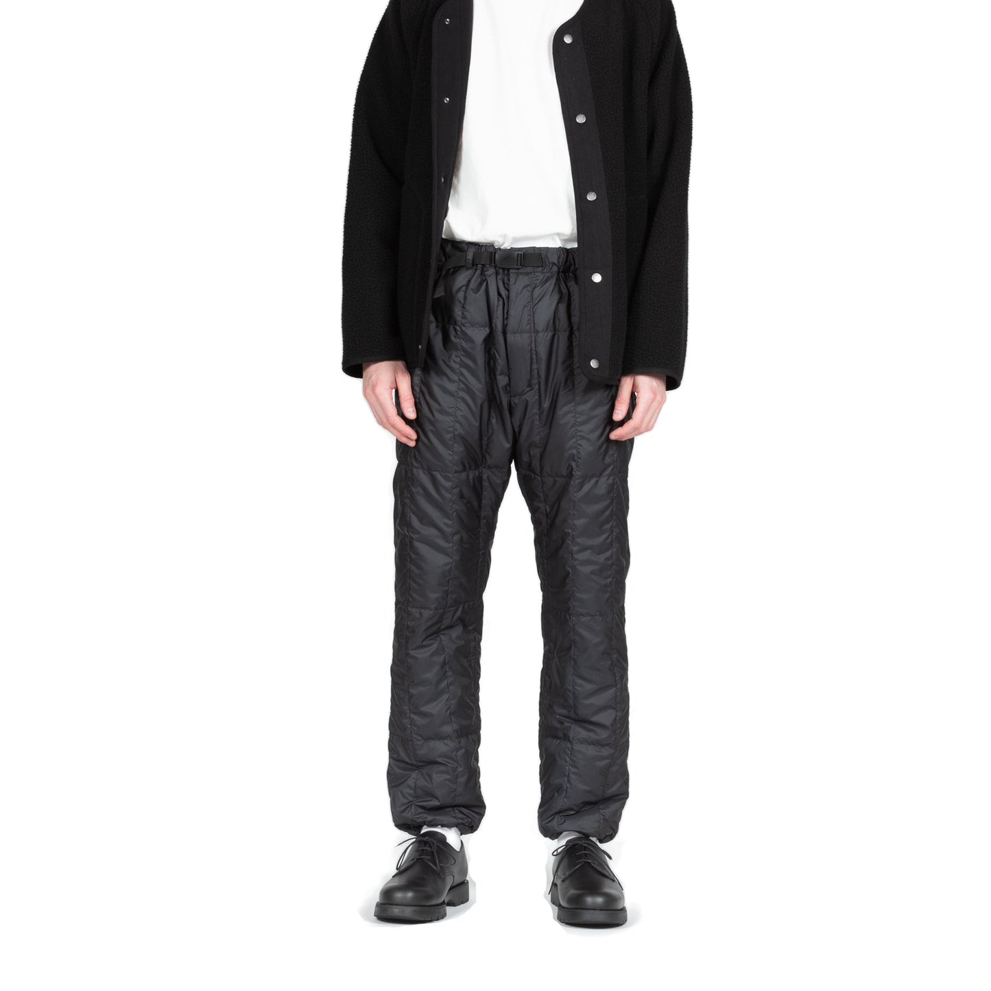 snowpeak recycled middle down pant black