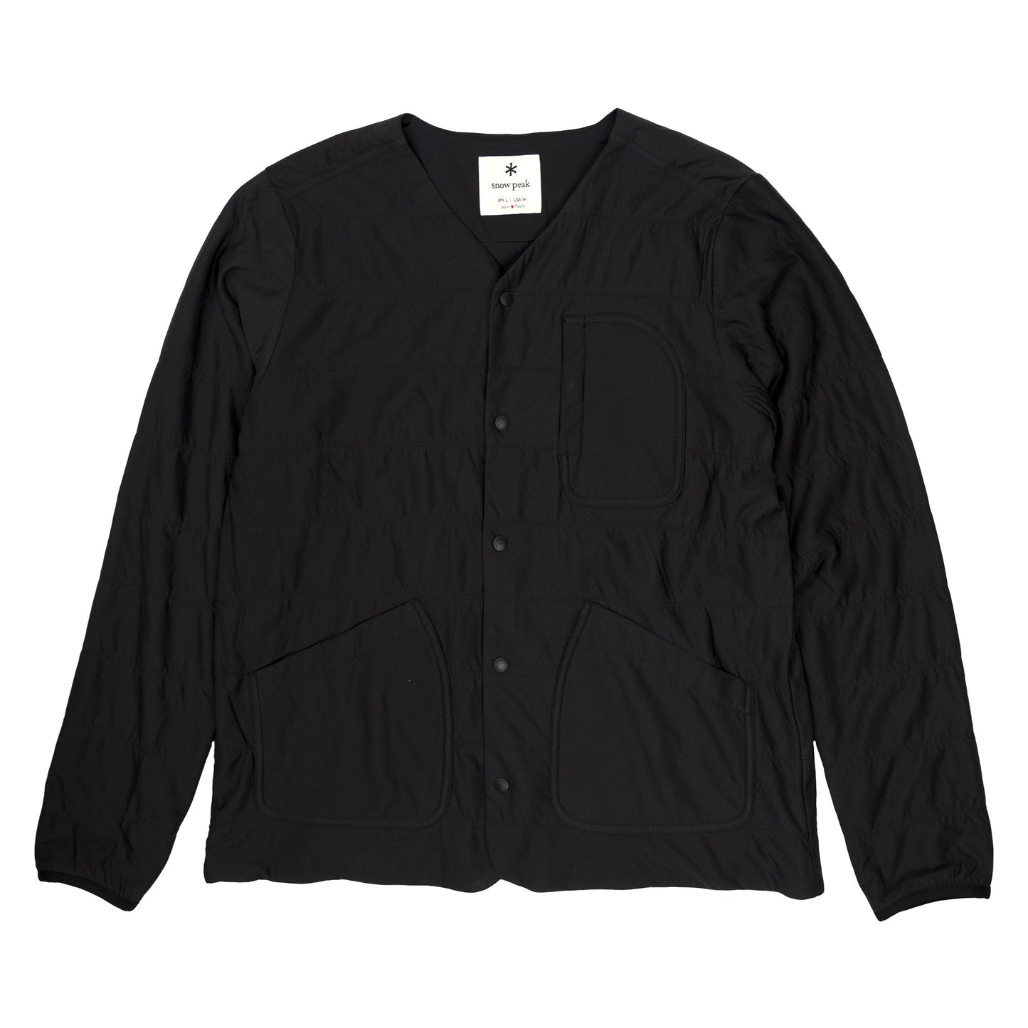 Snow Peak Flexible Insulated Cardigan Black