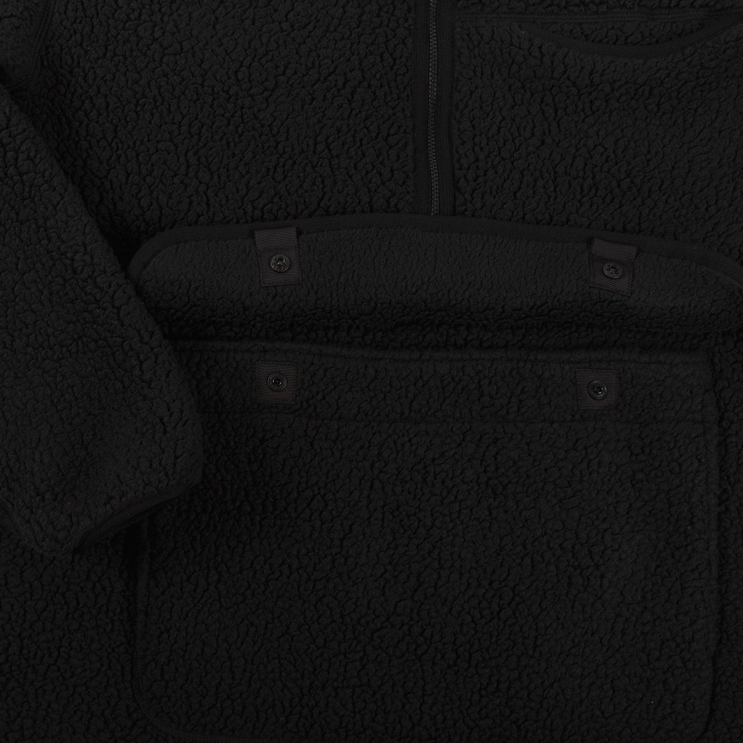Snow Peak Classic Fleece Pullover in Black