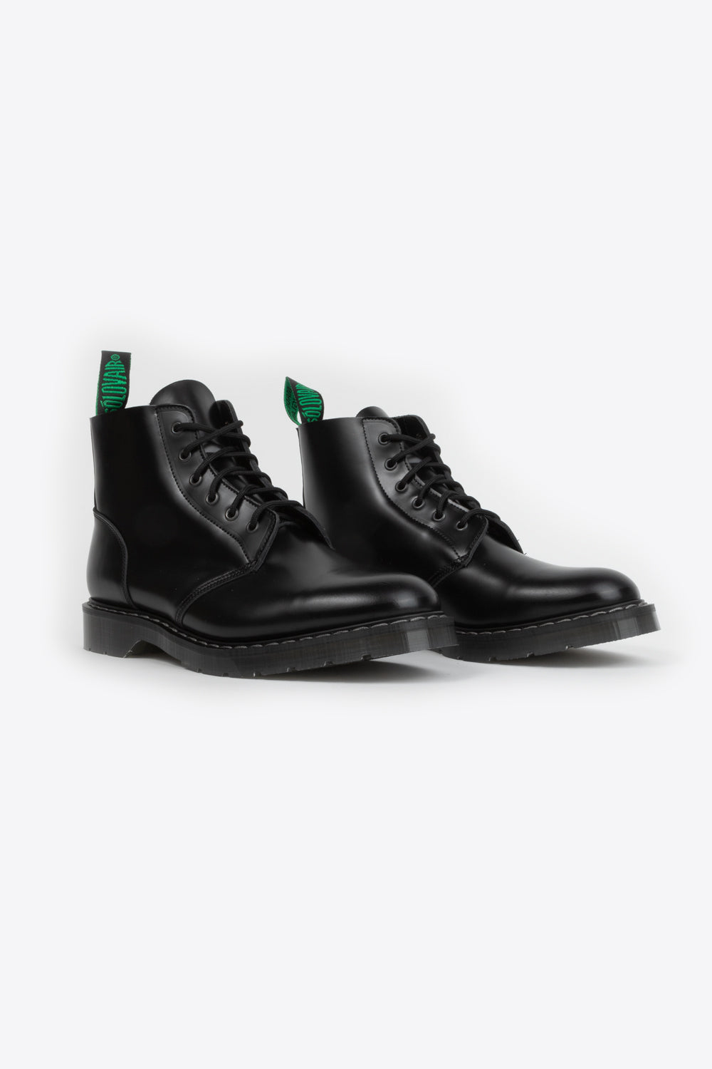 solovair 6 eye astronaut boots black