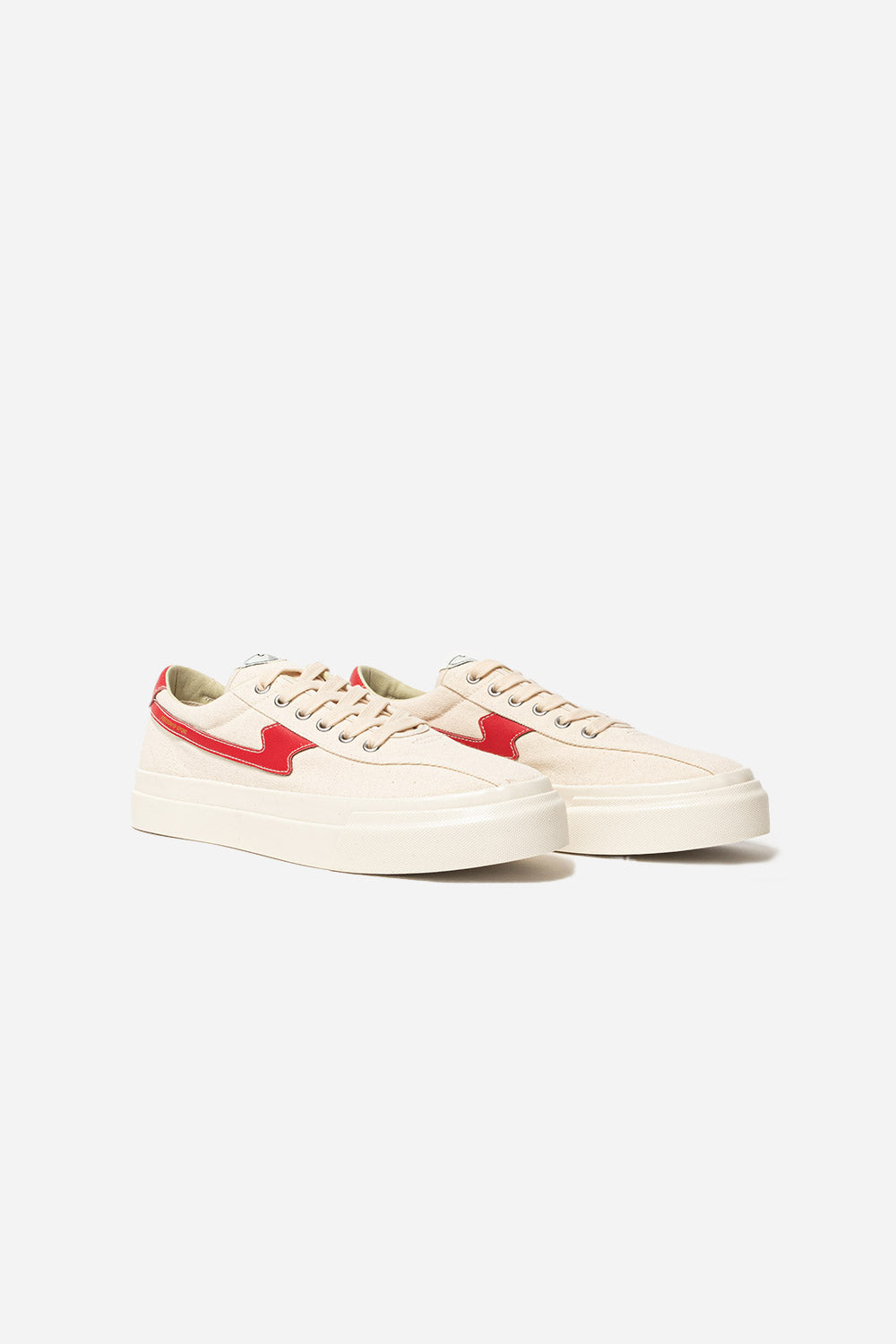 Stepney Workers Club Womens Dellow S-Strike Canvas in Ecru and Red