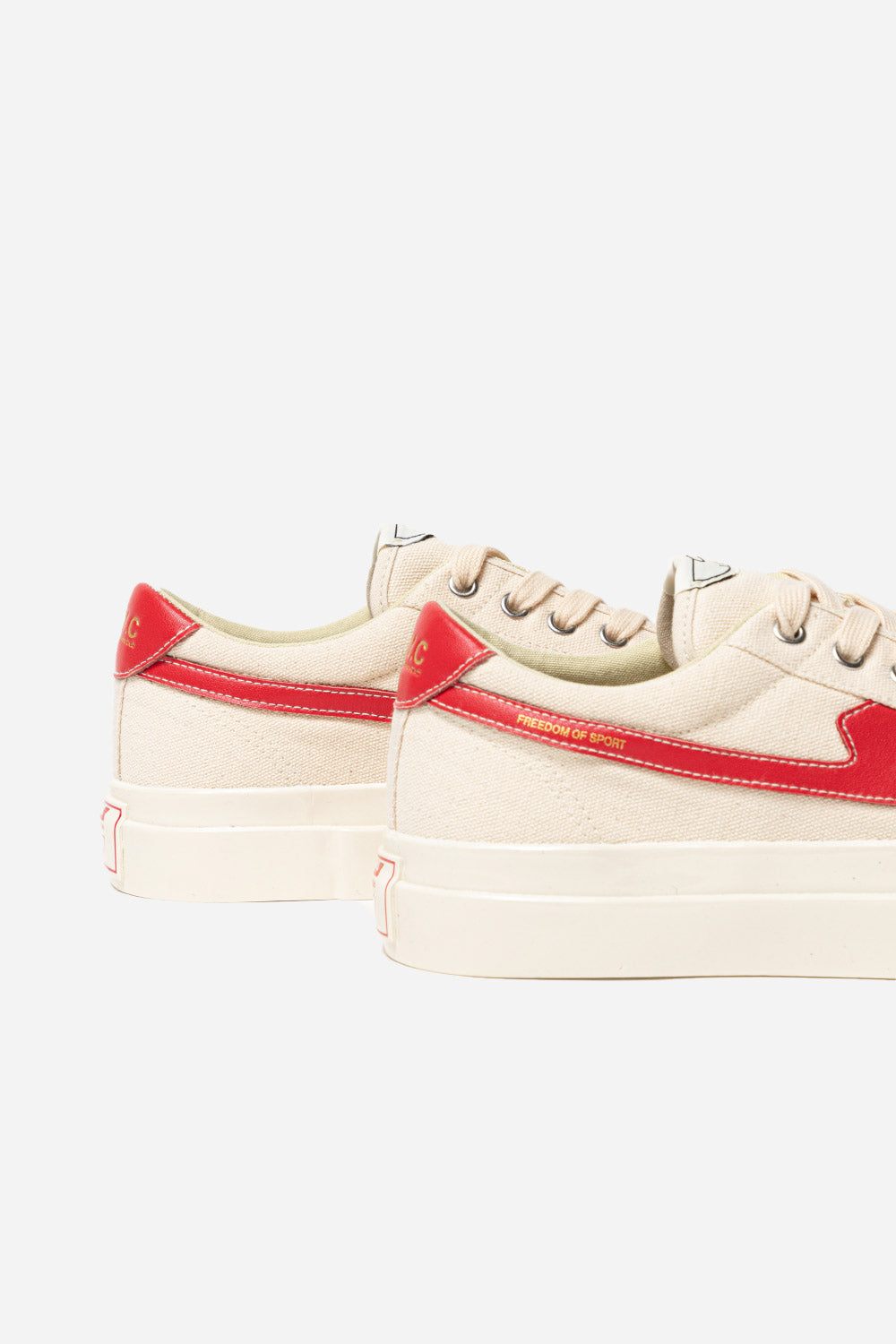 Stepney Workers Club Womens Dellow S-Strike Canvas in Ecru and Red