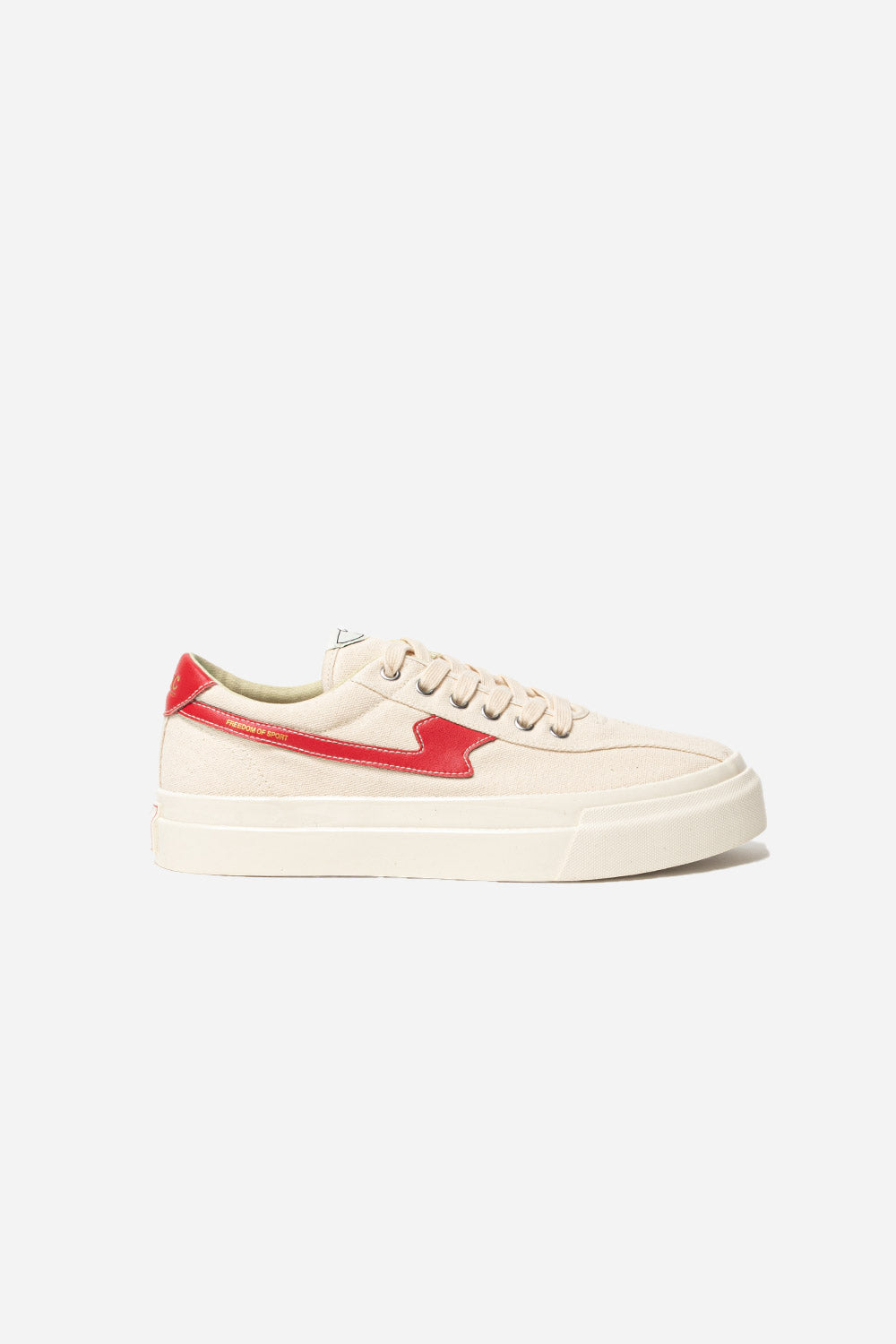 Stepney Workers Club Womens Dellow S-Strike Canvas in Ecru and Red