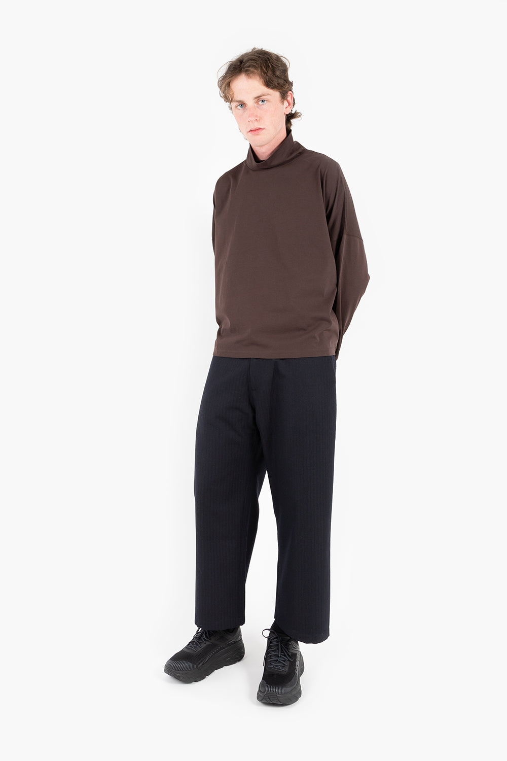 studio nicholson boss pant black herringbone