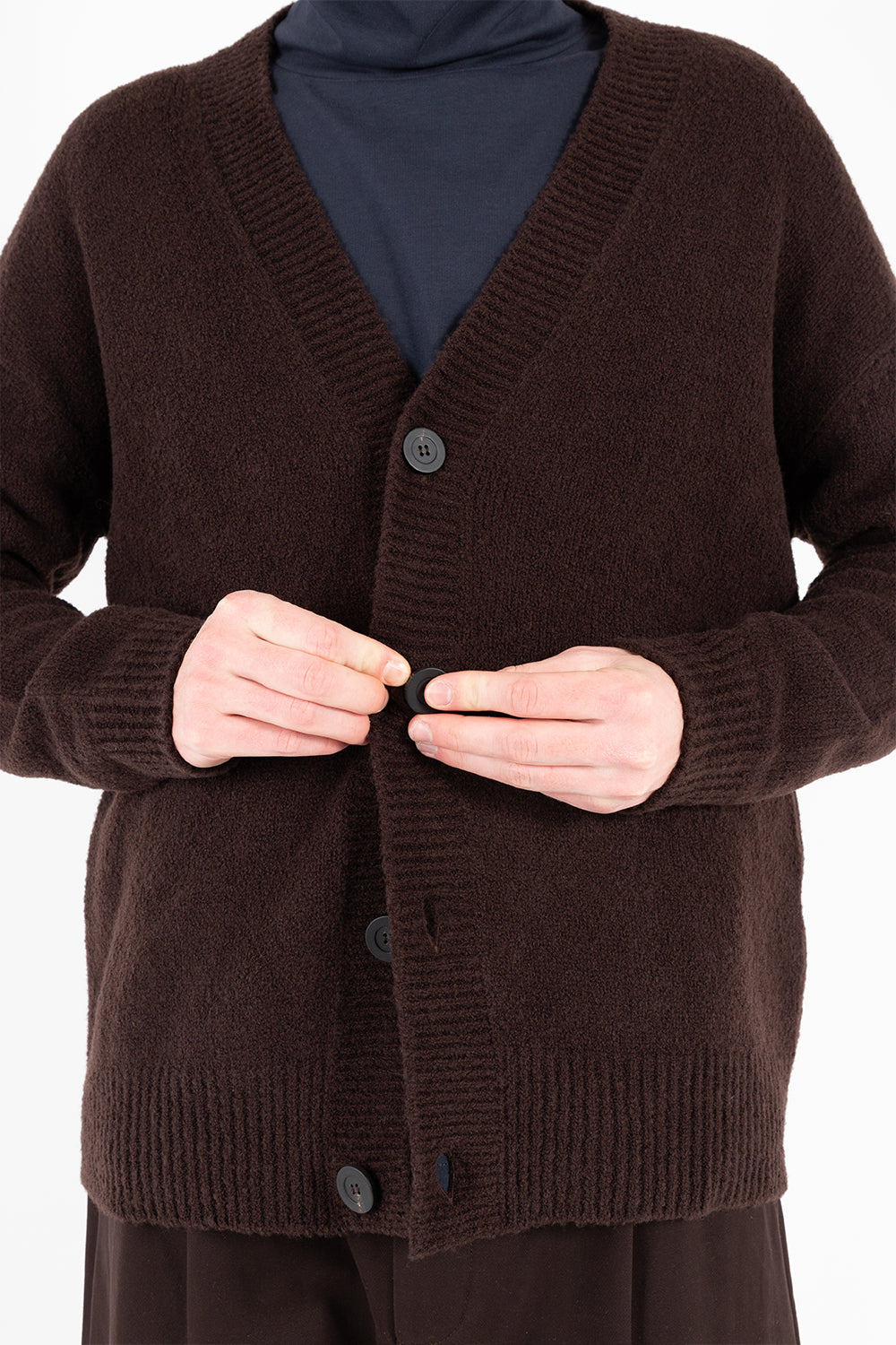 studio nicholson felli cardigan espresso