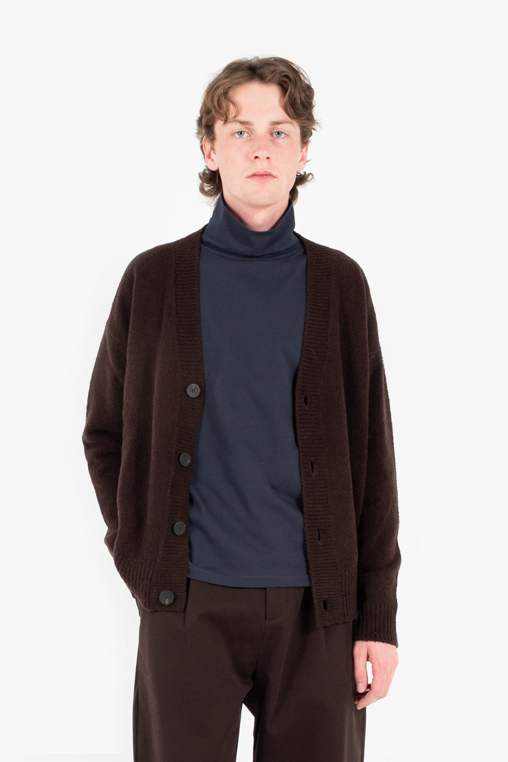studio nicholson felli cardigan espresso