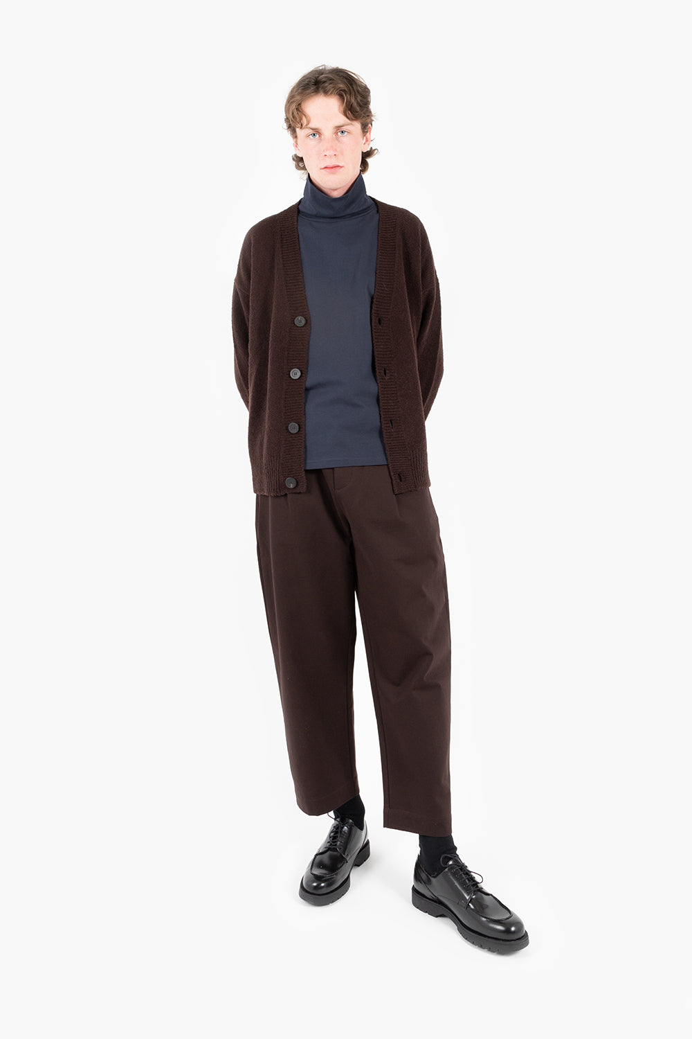 studio nicholson felli cardigan espresso