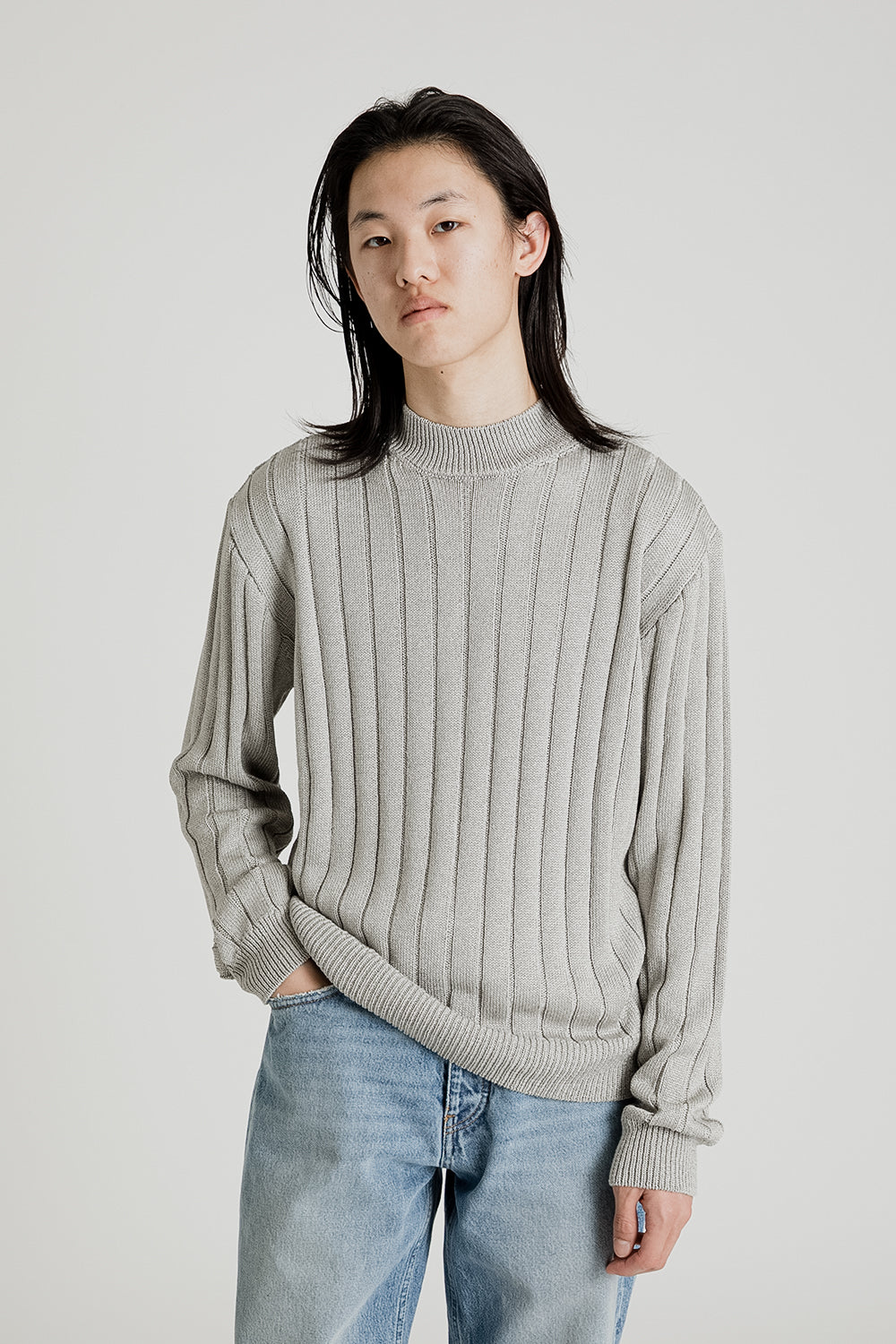 Sunflower Mick Sweater in Silver