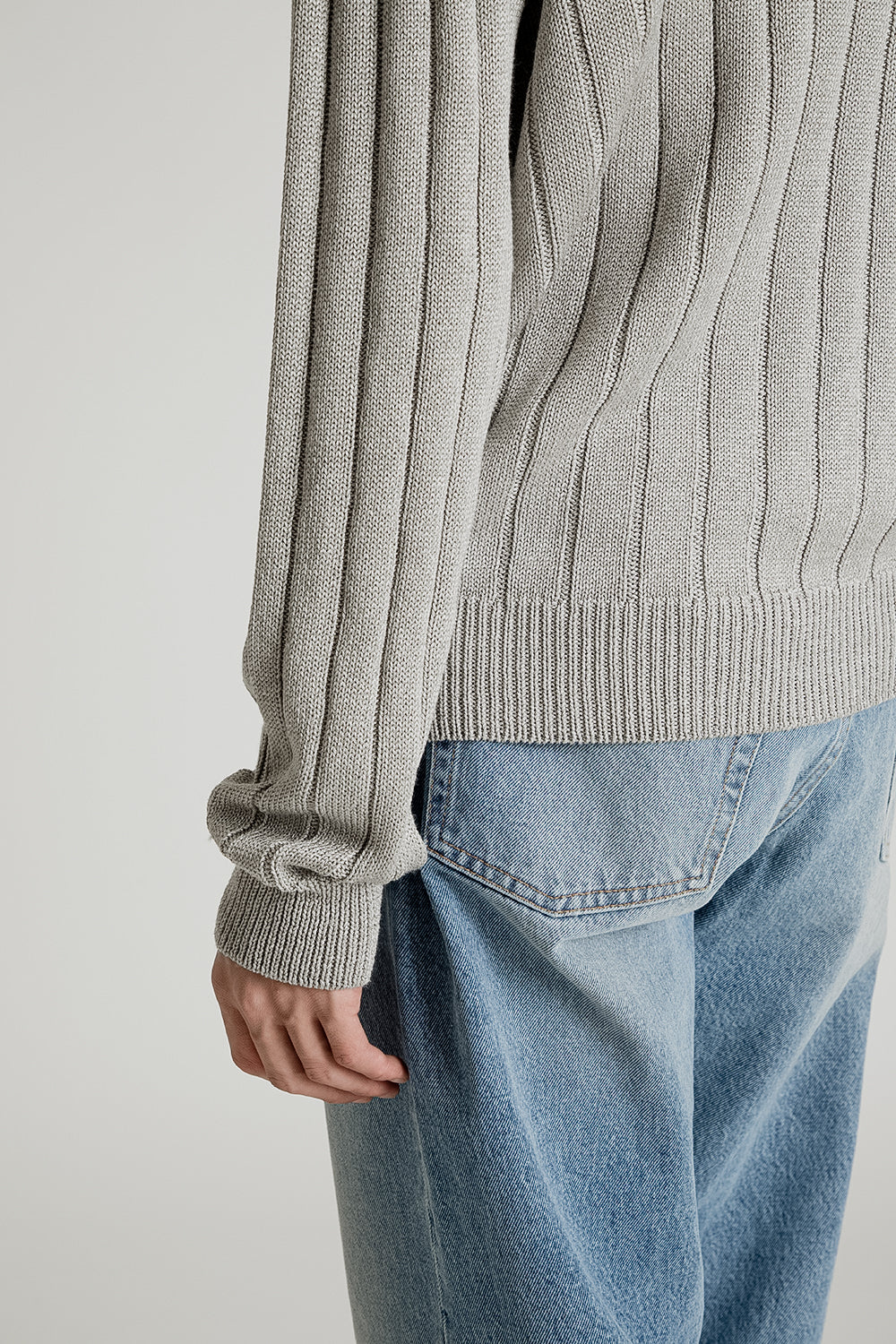 Sunflower Mick Sweater in Silver