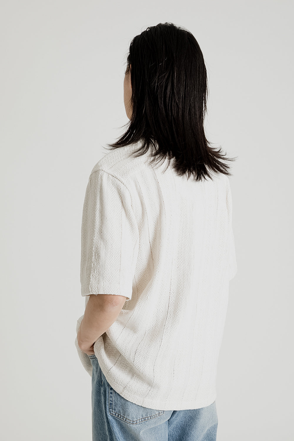 Sunflower Spacey Short Sleeve Shirt in Off White