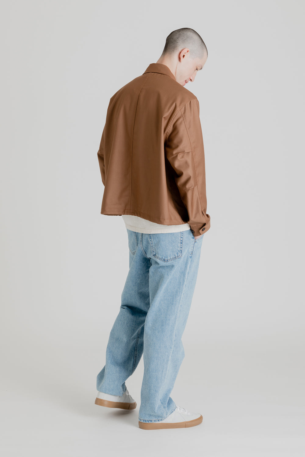 Uniform Bridge Single Blouson Jacket in Brown